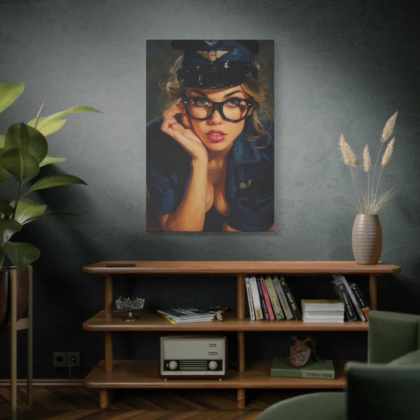 Gallery Wrapped Canvas, Liberty and Lace Art Canvas, Erotic Pinup Art Canvas – Savannah