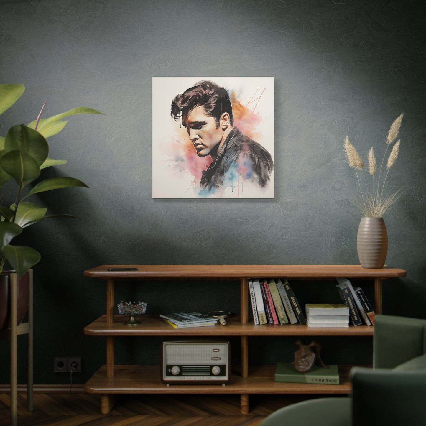 Gallery Wrapped Canvas, Celebrity Inspired, Pop Art Canvas – Elvis