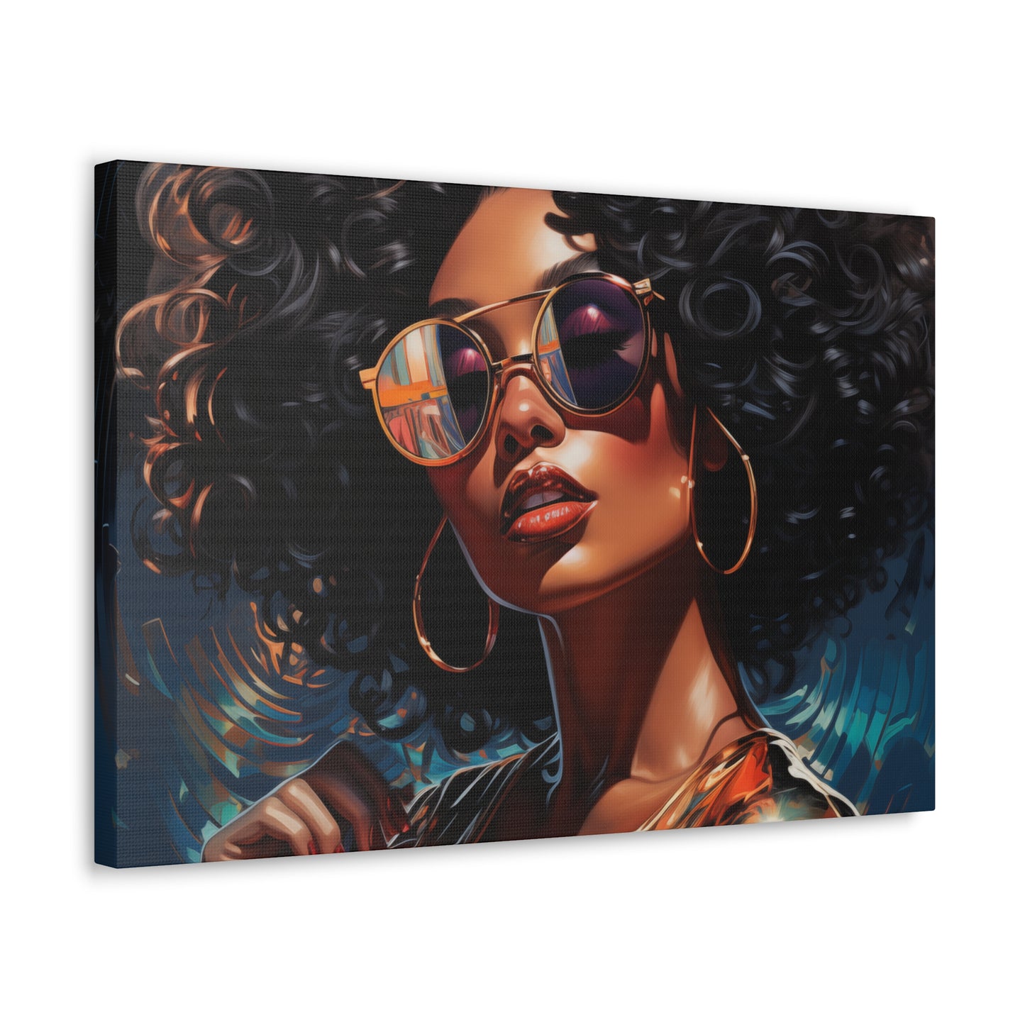 Gallery Wrapped Canvas, Retro Urban Queen, Femme Doll Art Canvas – Kesha