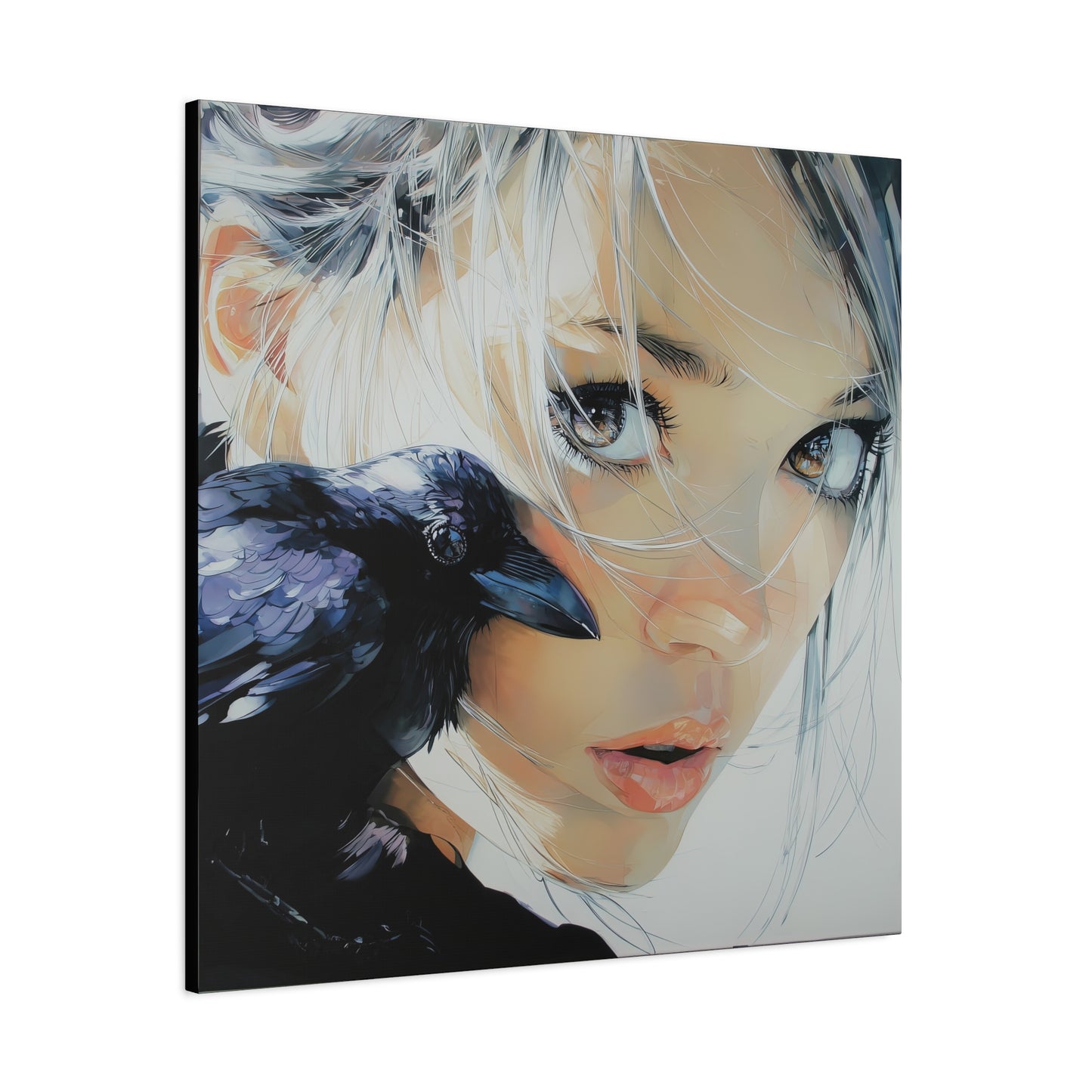 Gallery Wrapped Canvas, Myth and Bones Gothic Art Canvas, Dark Muse Canvas - Danika
