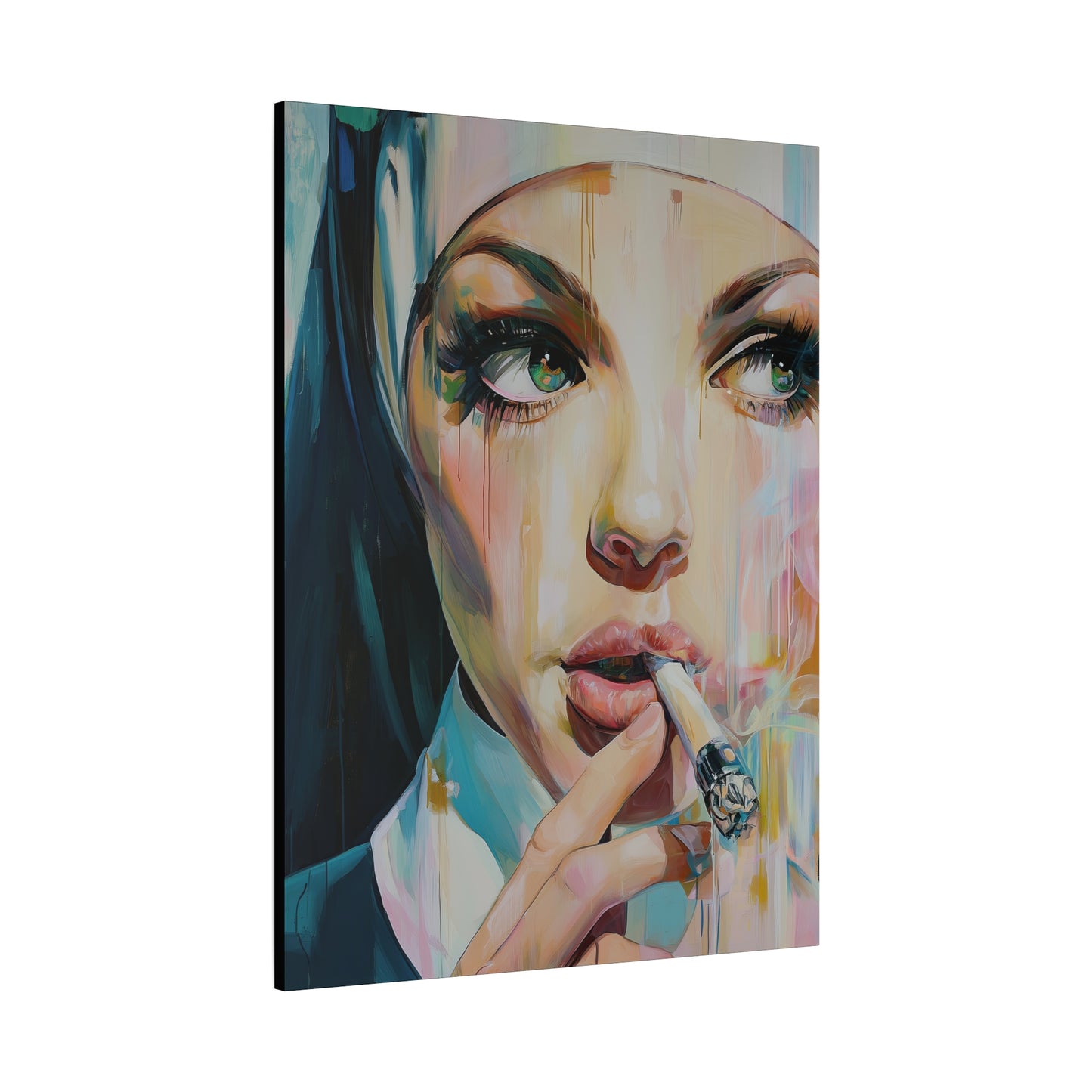 Gallery Wrapped Canvas, Habits and Heresy Art Canvas, Naughty Nuns Art Canvas – Sister Seraphine