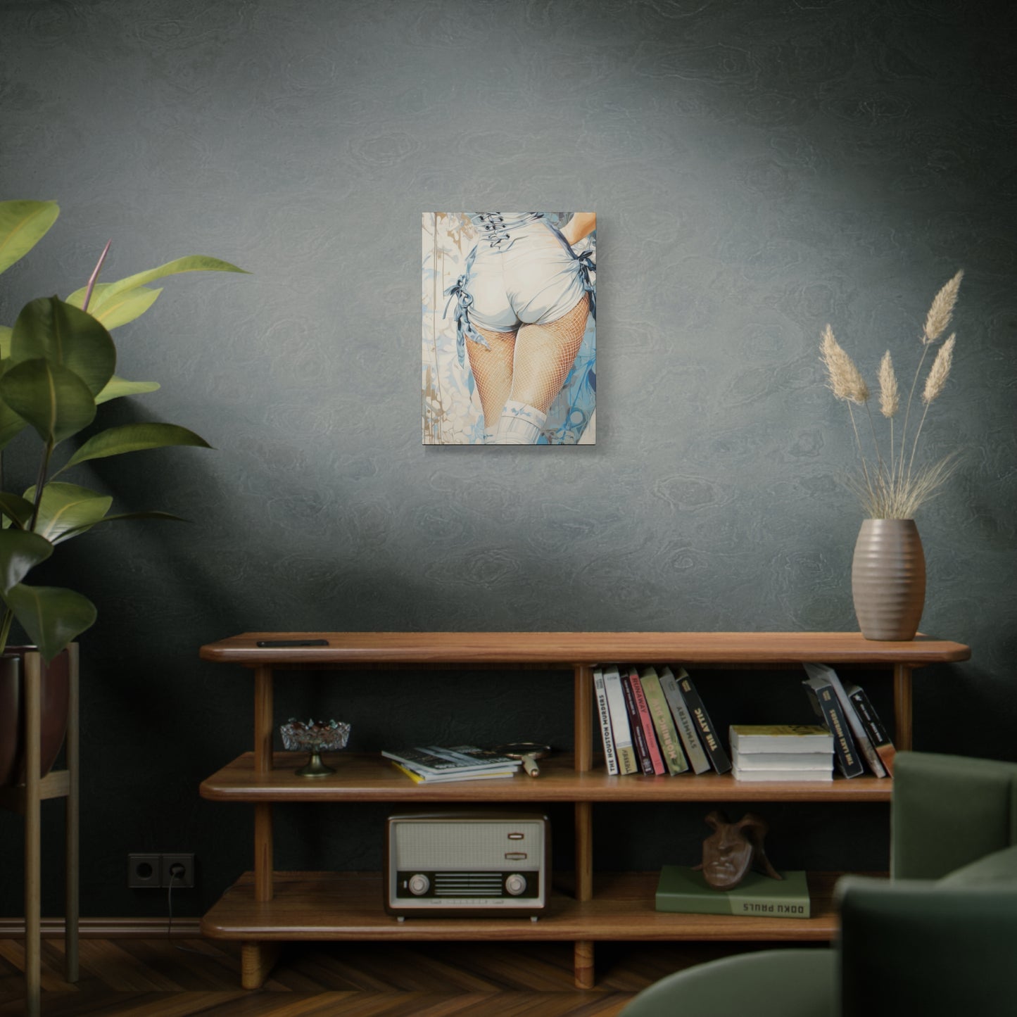 Gallery Wrapped Canvas, Tongue and Cheek Art Canvas, Naughty Girl Art Canvas – Abigail