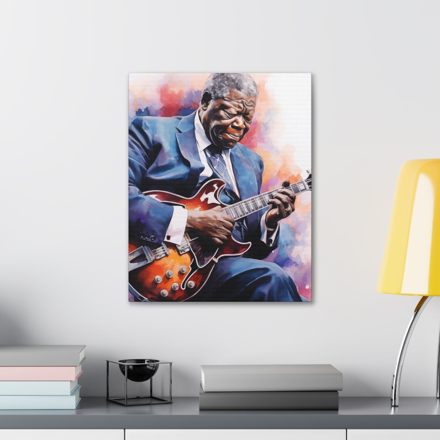 Gallery Wrapped Canvas, Celebrity Inspired, Pop Art Canvas – The King Also