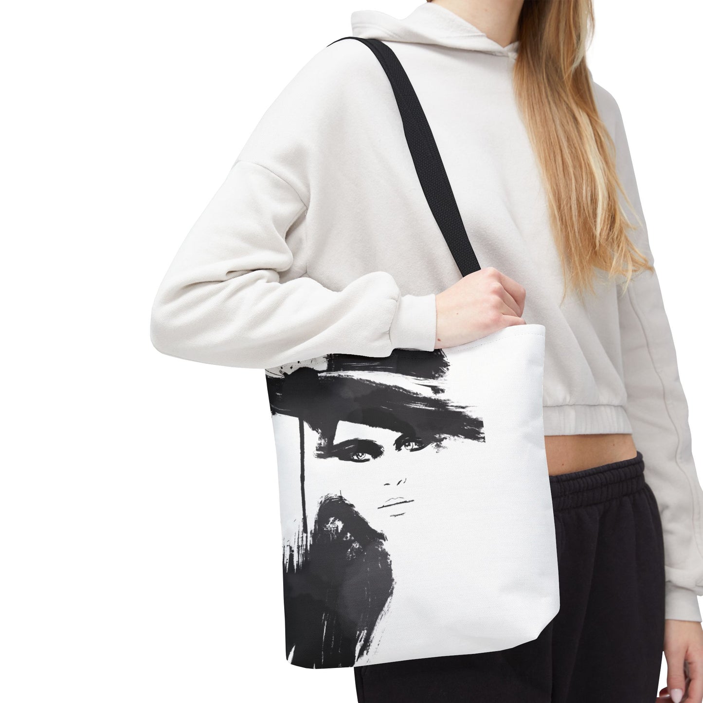 Square Tote Bag, Shopping Tote, Gift Bag - SHM Art In Print Logo