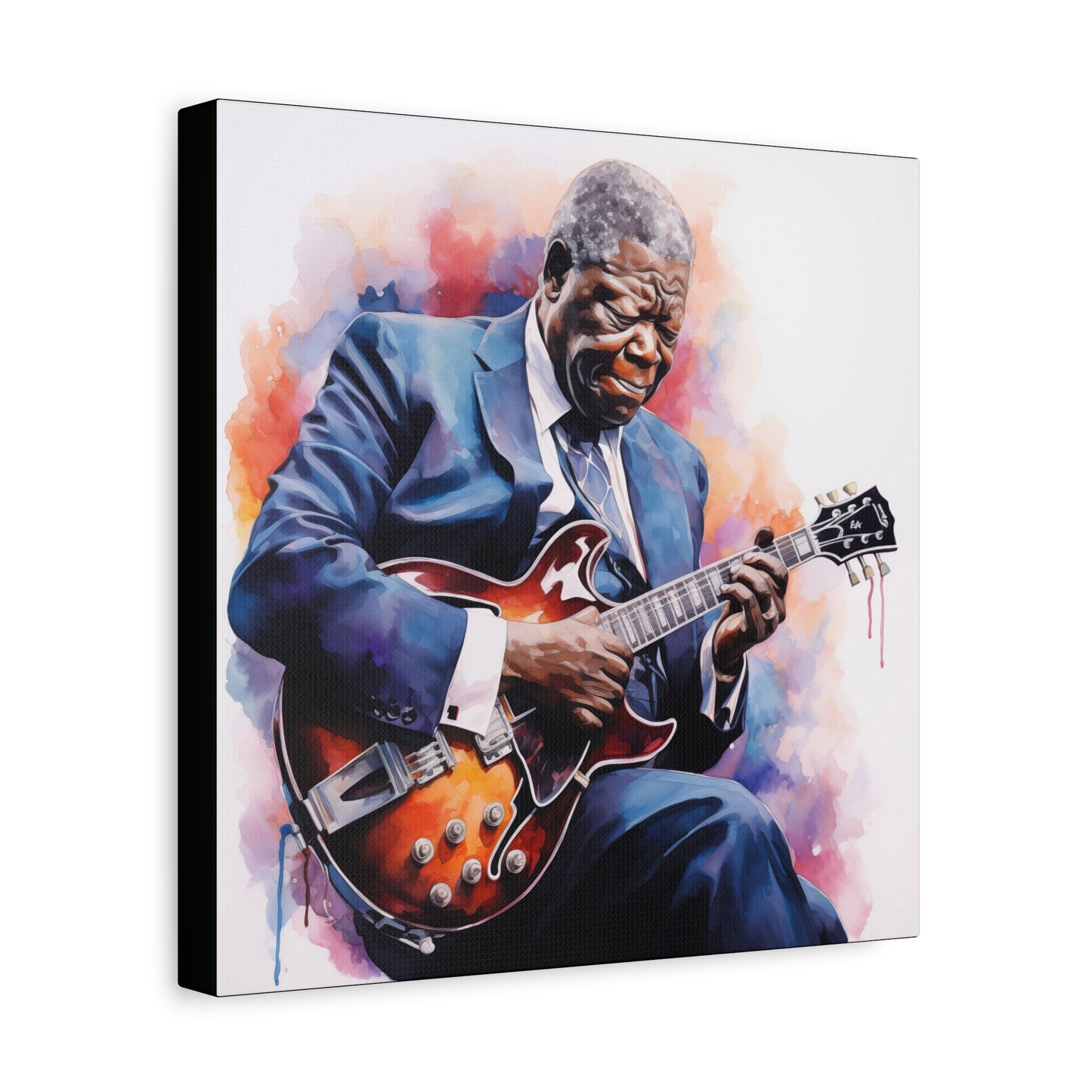 Gallery Wrapped Canvas, Celebrity Inspired, Pop Art Canvas – The King Also