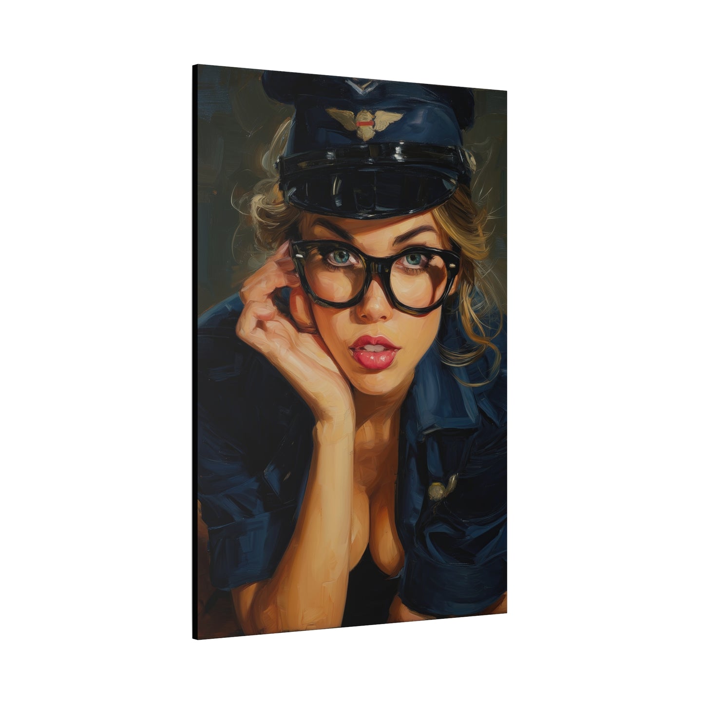Gallery Wrapped Canvas, Liberty and Lace Art Canvas, Erotic Pinup Art Canvas – Savannah