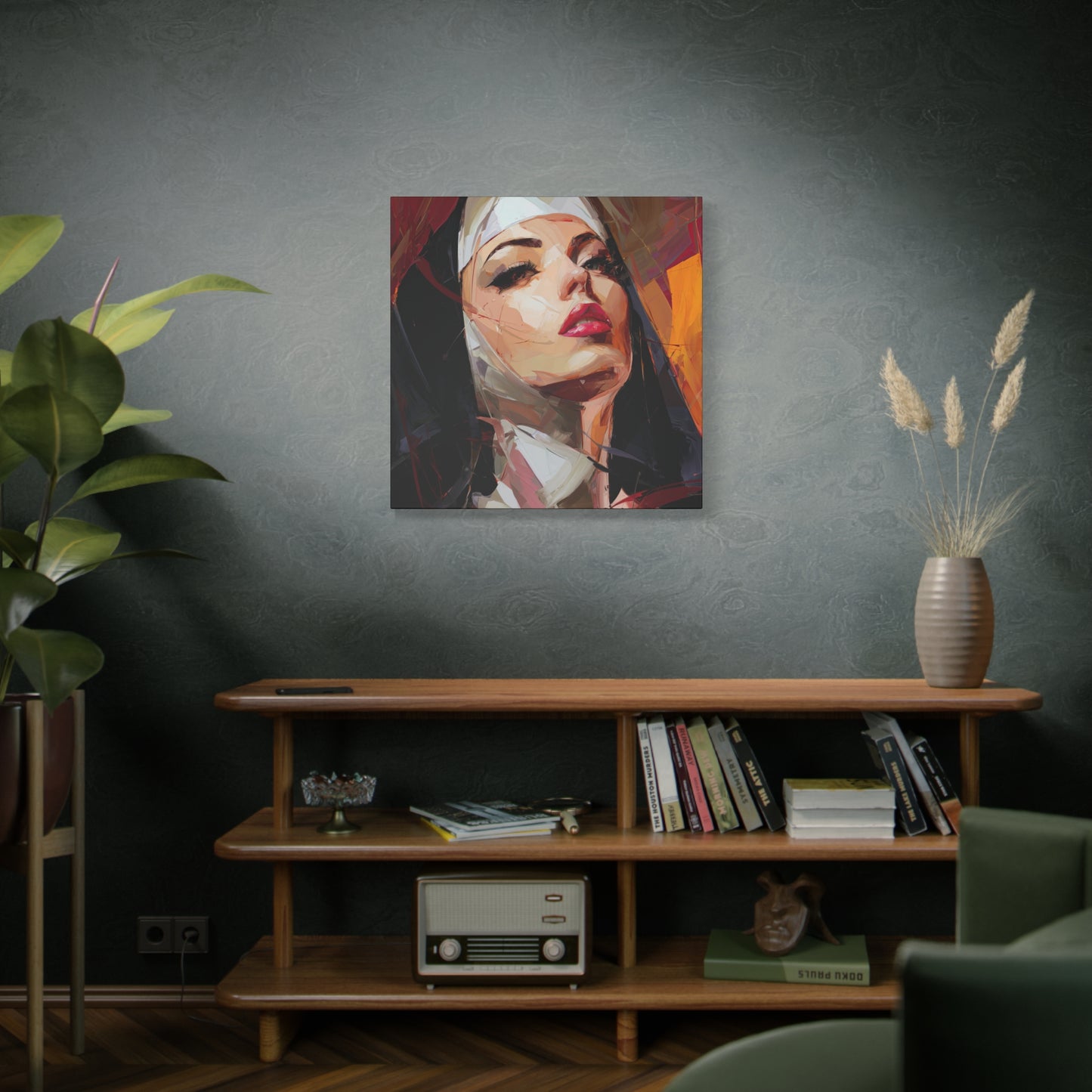 Gallery Wrapped Canvas, Habits and Heresy Art Canvas, Naughty Nuns Art Canvas – Sister Veritas