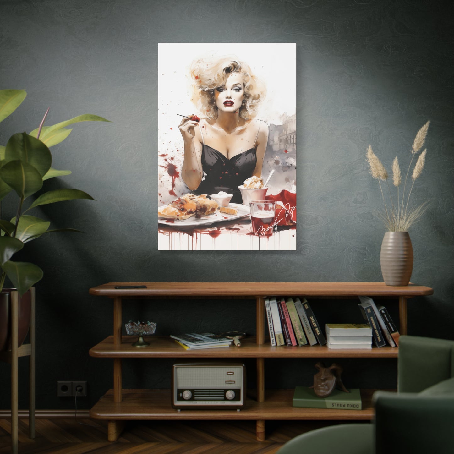 Canvas Wall Art, Gallery Wrapped Pop Art, Celebrity Wall Art – Marilyn Monroe - Cafe