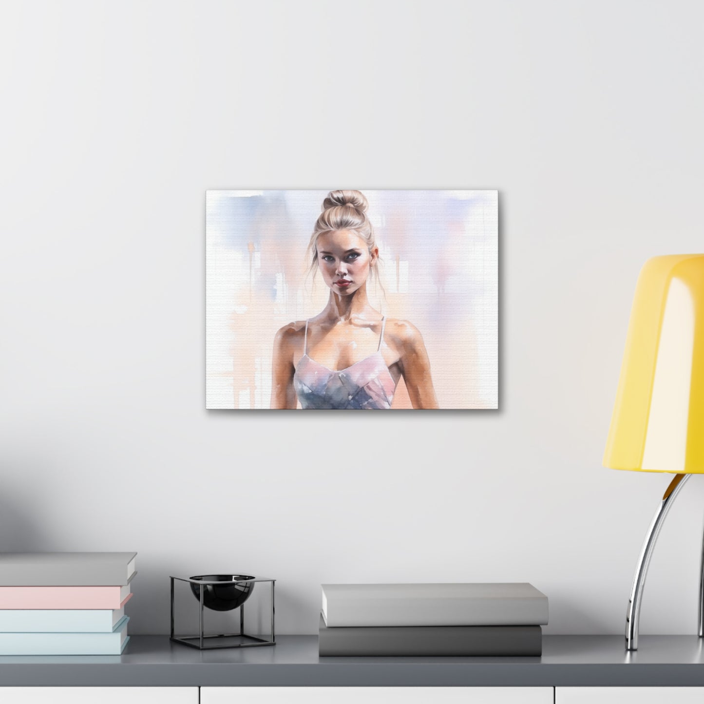 Gallery Wrapped Canvas, Ballerina Beauty, Ballet Art Canvas – Samantha