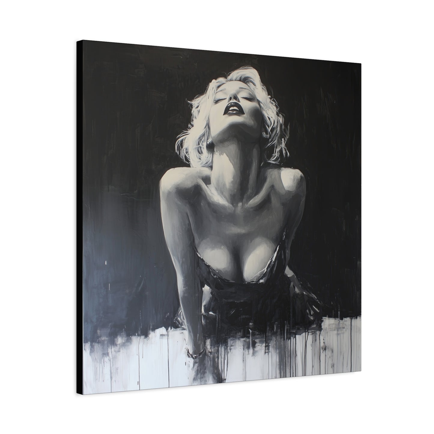 Gallery Wrapped Canvas, Guilt and Grit Adult Art Canvas, Erotic Pinup Art Canvas – Lucia