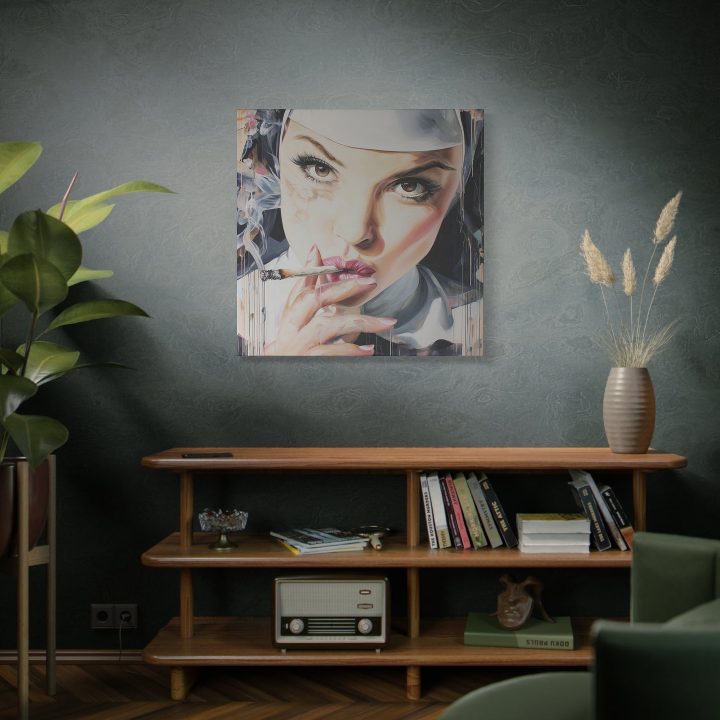 Gallery Wrapped Canvas, Habits and Heresy Art Canvas, Naughty Nuns Art Canvas – Sister Magdalene