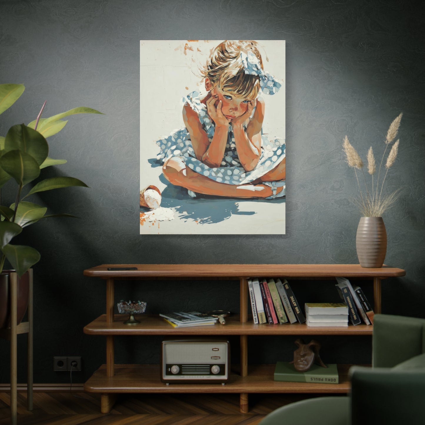 Gallery Wrapped Canvas, Sweet Summer Nostalgia, Sugar and Spice Art Canvas, Ice Cream Dreams Art – Betsy