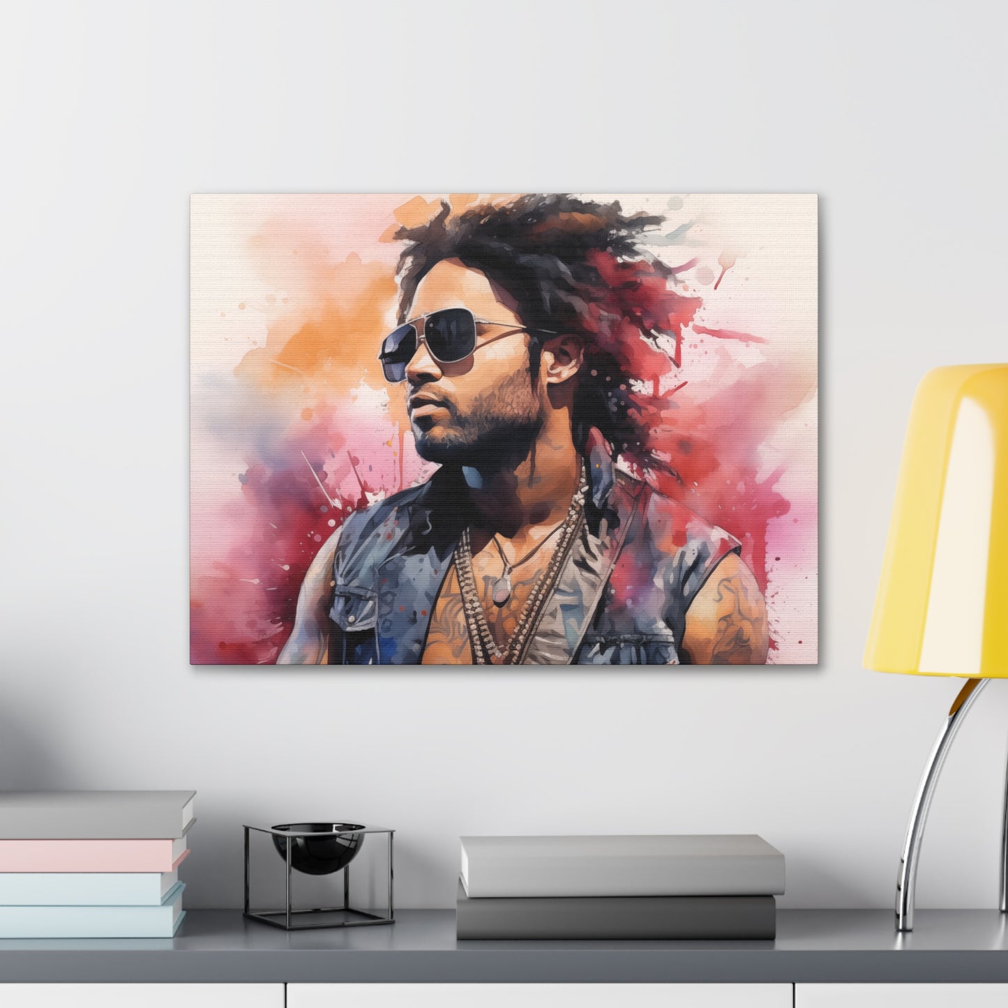 Gallery Wrapped Canvas, Celebrity Inspired, Pop Art Canvas – Lenny