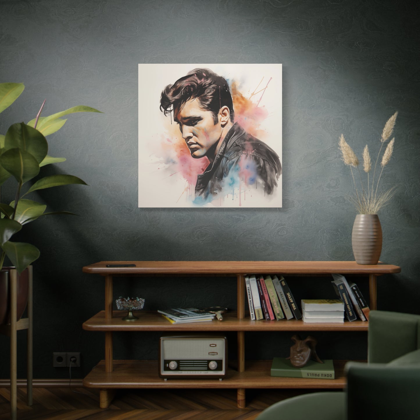 Gallery Wrapped Canvas, Celebrity Inspired, Pop Art Canvas – Elvis