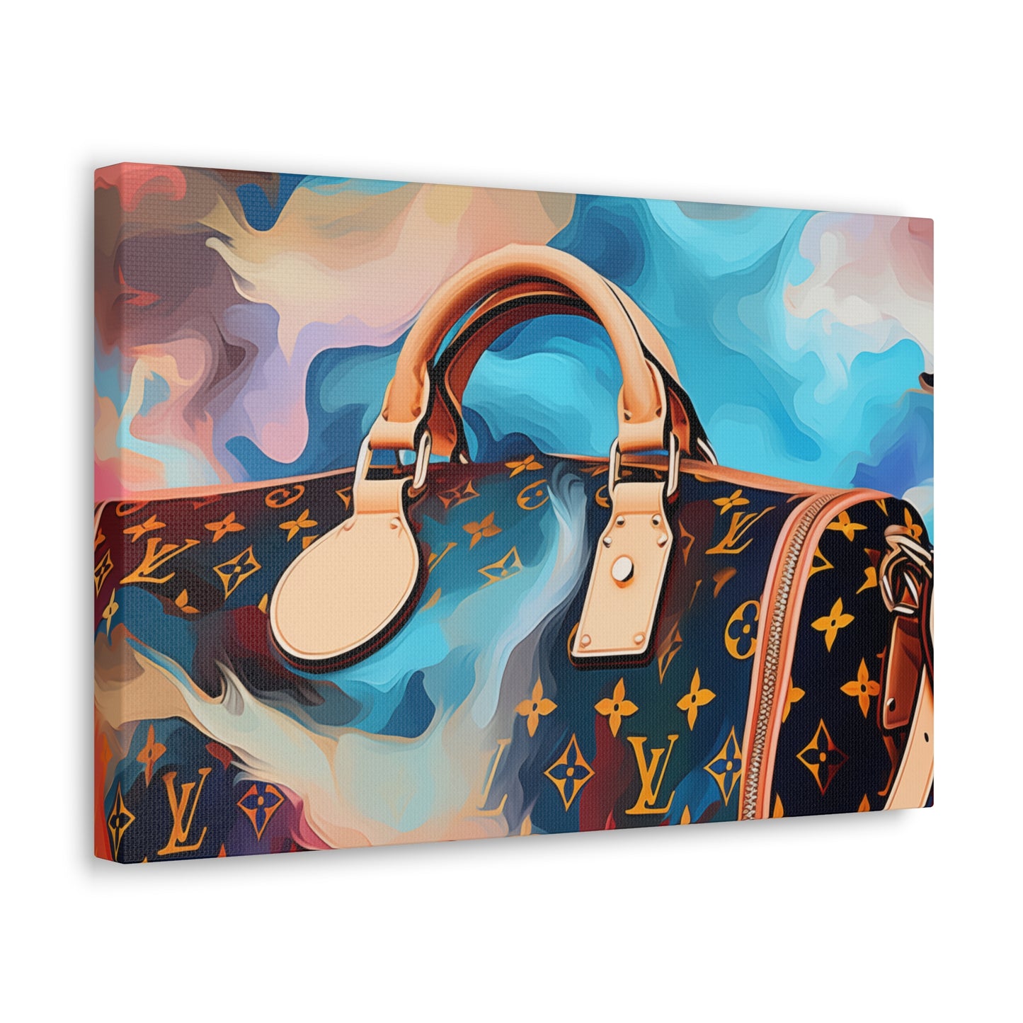 Canvas Gallery Wrap - LV Designer Inspired Wall Art - Abstract