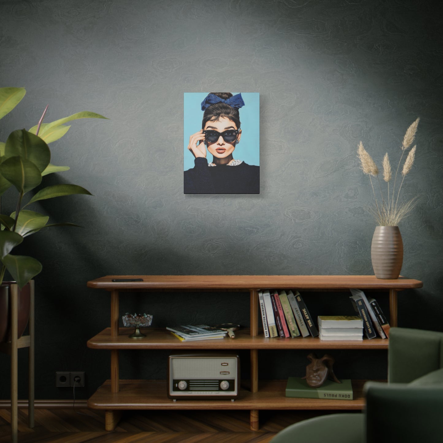 Gallery Wrapped Canvas, The Diva Project Art Canvas, Pinup Art Canvas – Audrey Hepburn - THREE