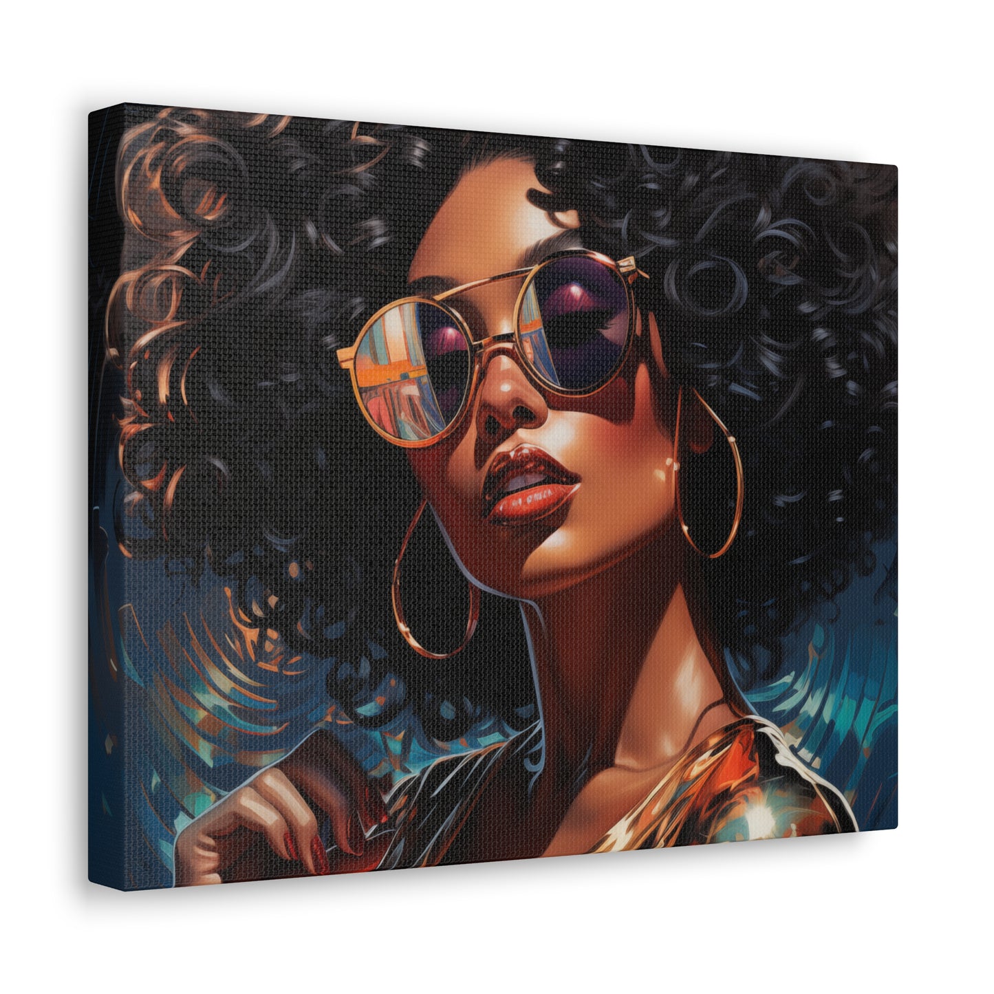 Gallery Wrapped Canvas, Retro Urban Queen, Femme Doll Art Canvas – Kesha