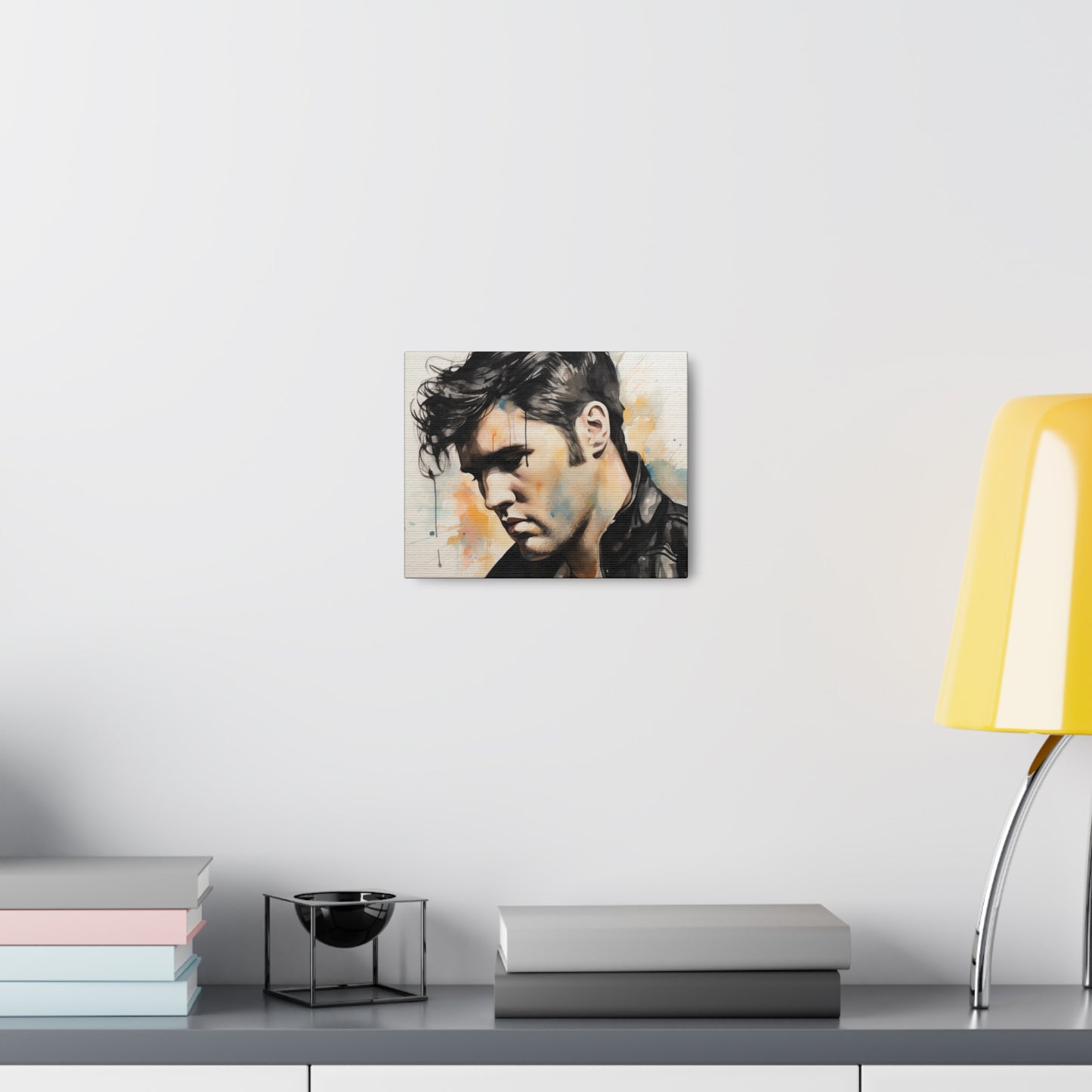 Gallery Wrapped Canvas, Celebrity Inspired, Pop Art Canvas – Elvis Also