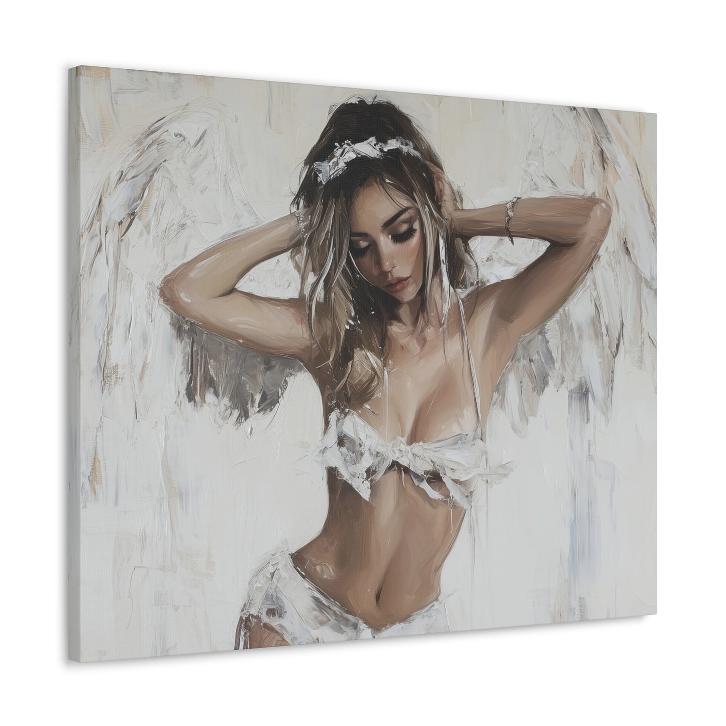 Gallery Wrapped Canvas, Sinners and Saints Art Canvas, Erotic Pinup Art Canvas – Holly