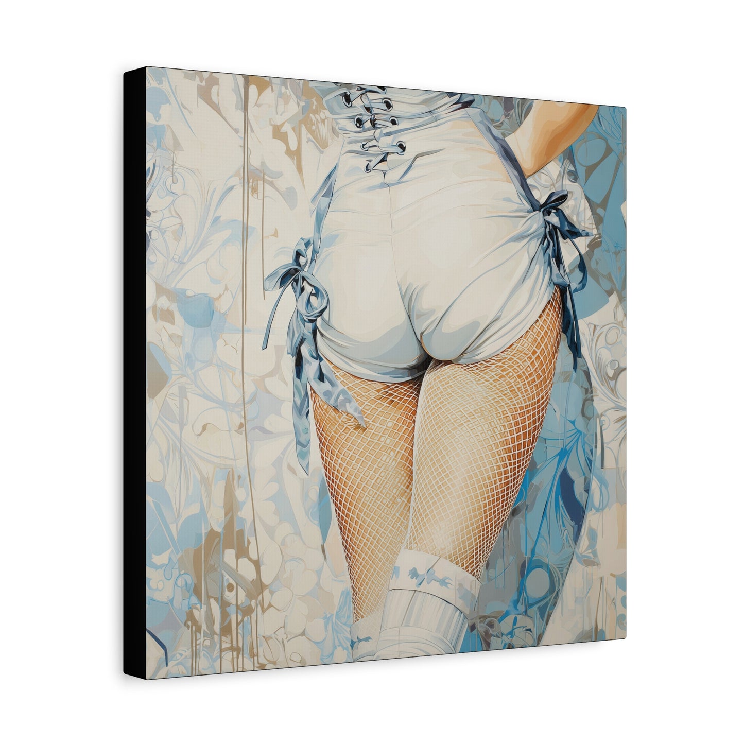 Gallery Wrapped Canvas, Tongue and Cheek Art Canvas, Naughty Girl Art Canvas – Abigail
