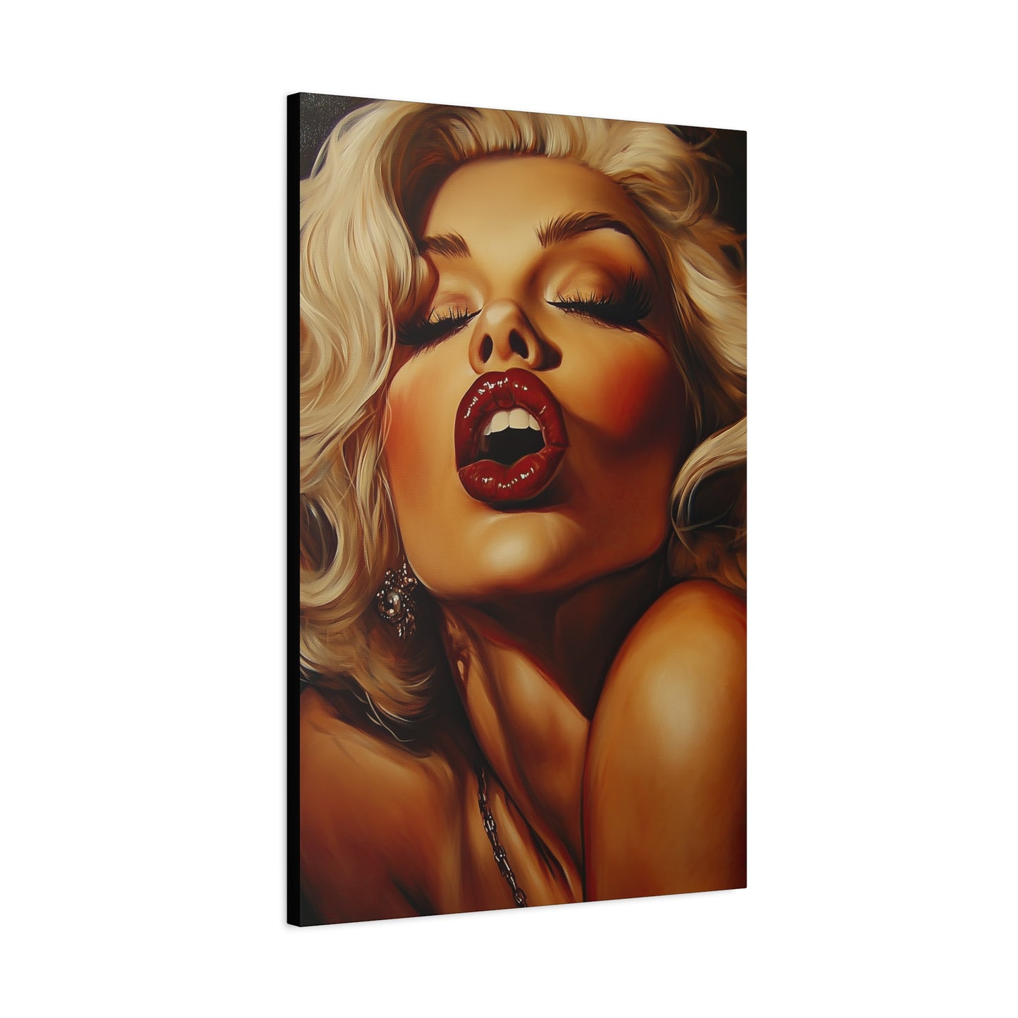 Gallery Wrapped Canvas, Guilt and Grit Adult Art Canvas, Erotic Pinup Art Canvas – Evangeline
