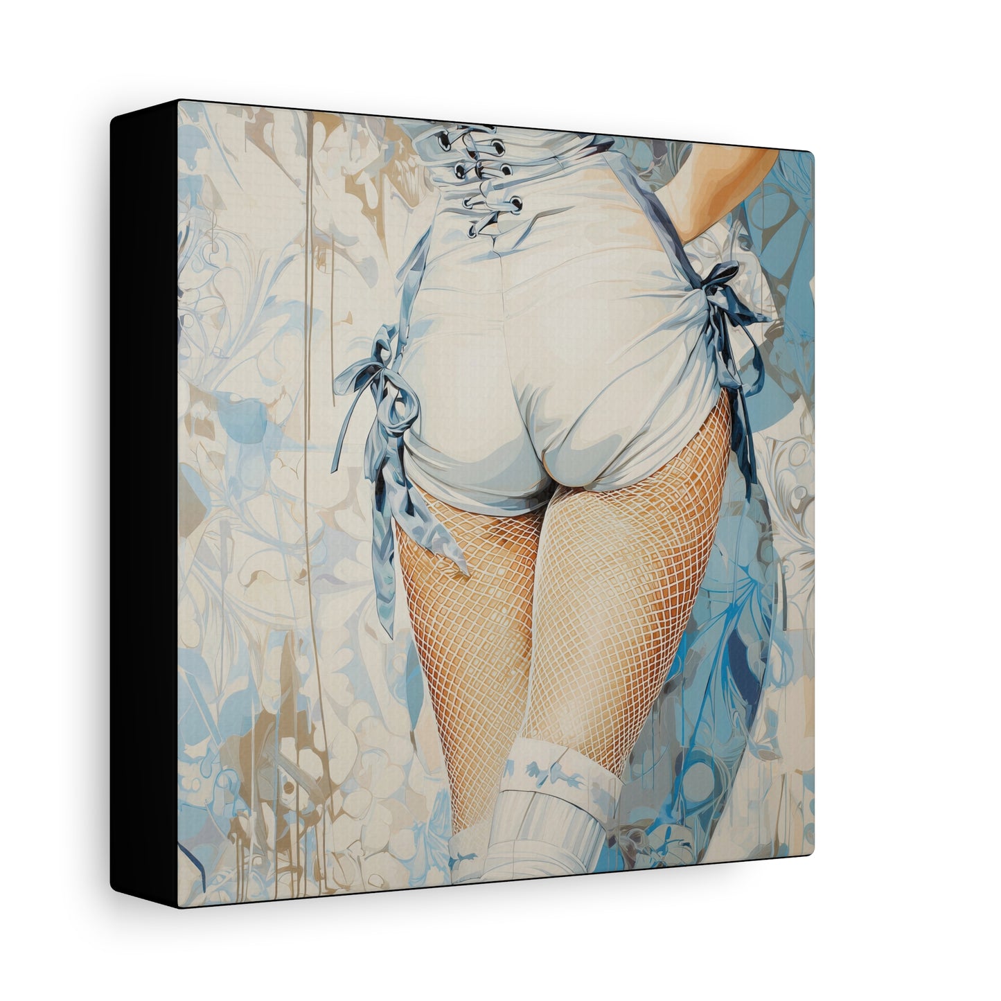 Gallery Wrapped Canvas, Tongue and Cheek Art Canvas, Naughty Girl Art Canvas – Abigail