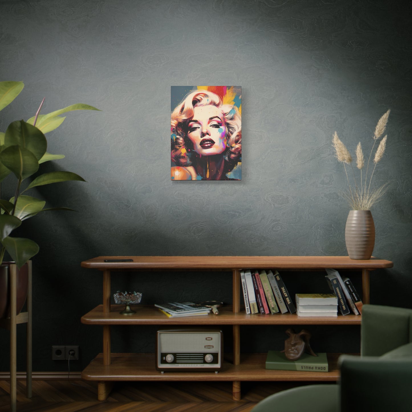 Canvas Wall Art, Gallery Wrapped Pop Art, Celebrity Wall Art – Marilyn Monroe - Abstract