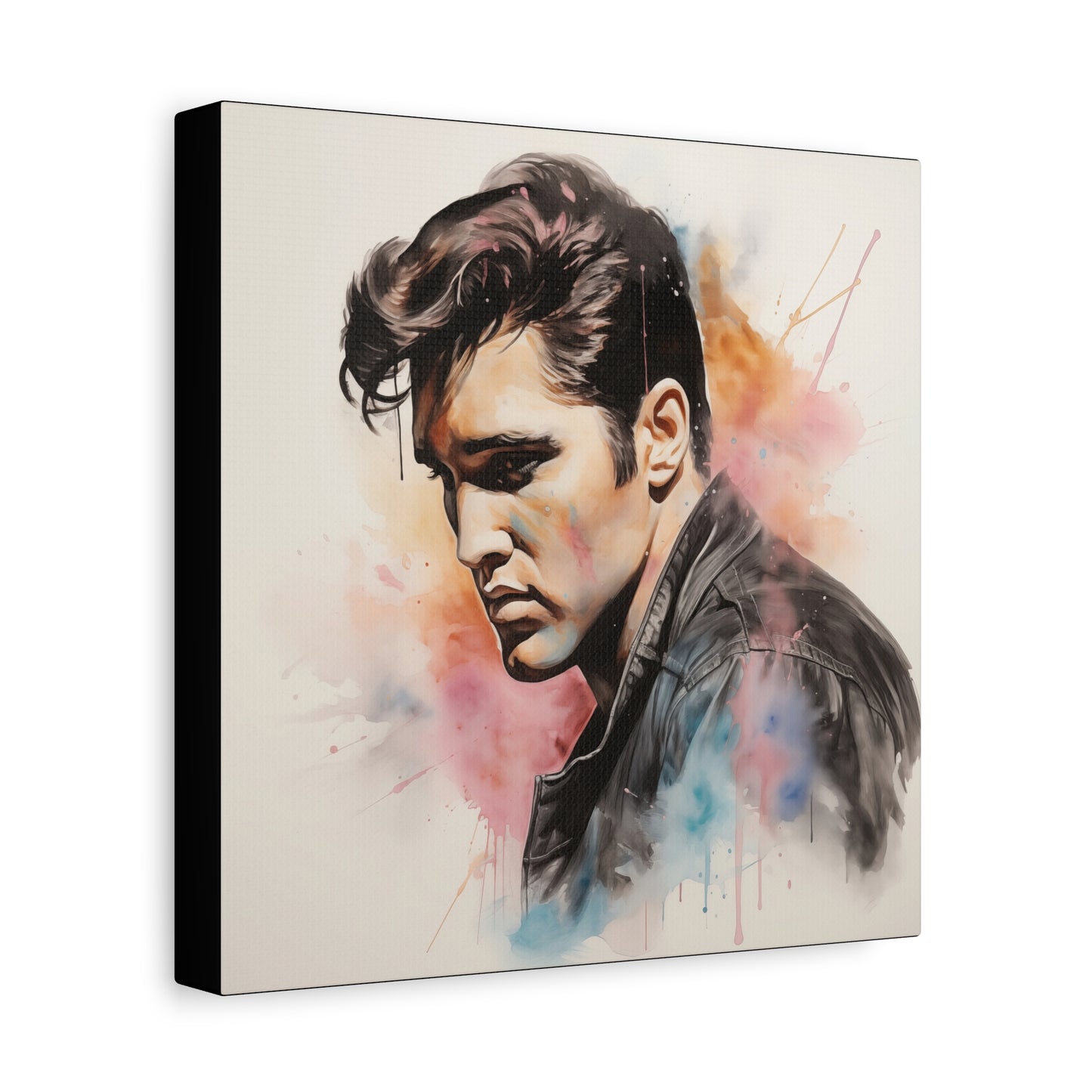 Gallery Wrapped Canvas, Celebrity Inspired, Pop Art Canvas – Elvis