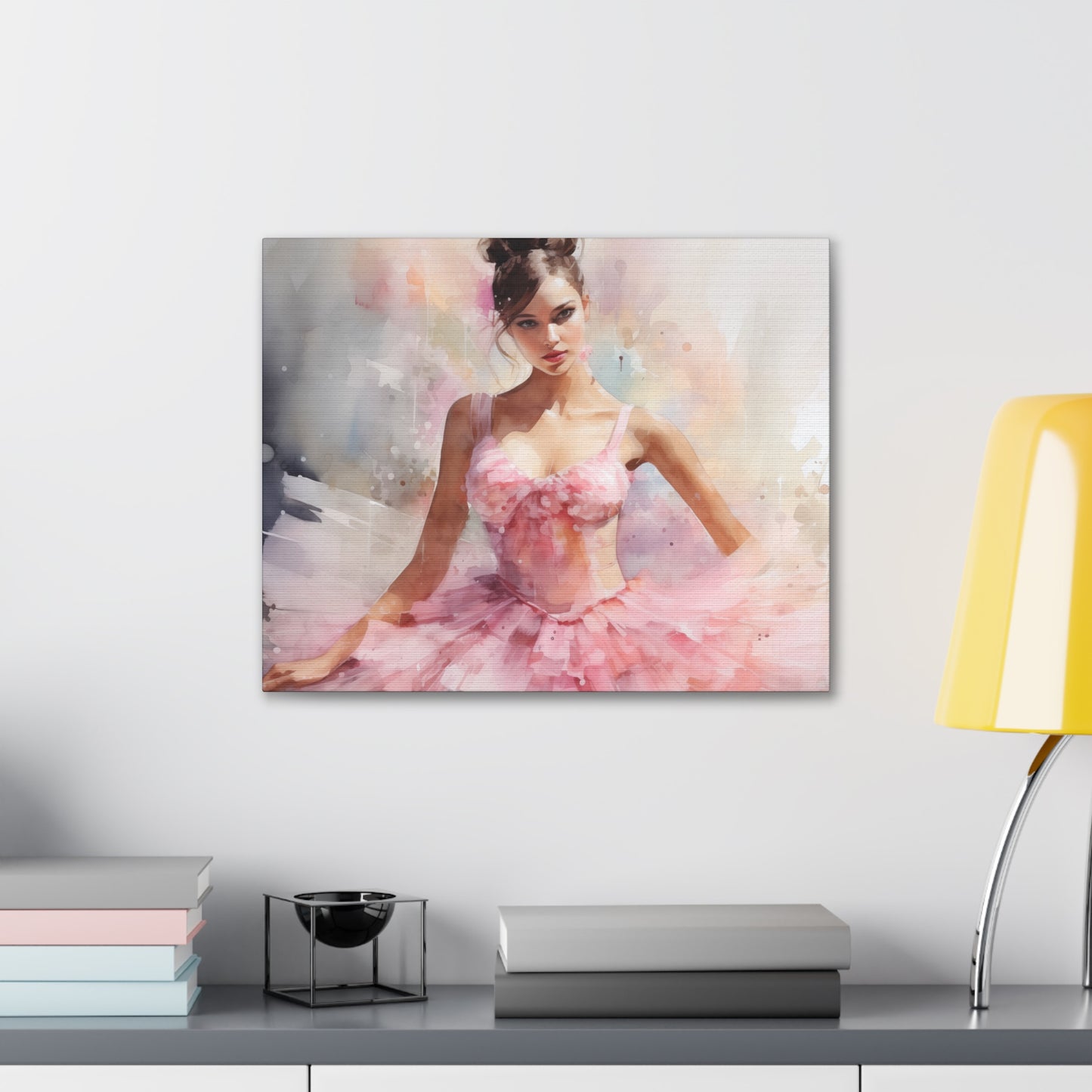 Gallery Wrapped Canvas, Ballerina Beauty, Ballet Art Canvas – Lily