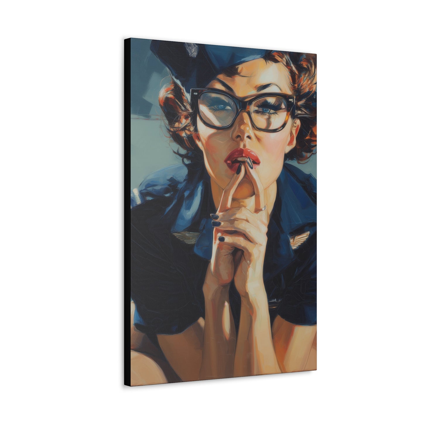 Gallery Wrapped Canvas, Liberty and Lace Art Canvas, Erotic Art Canvas – Peggy Sue