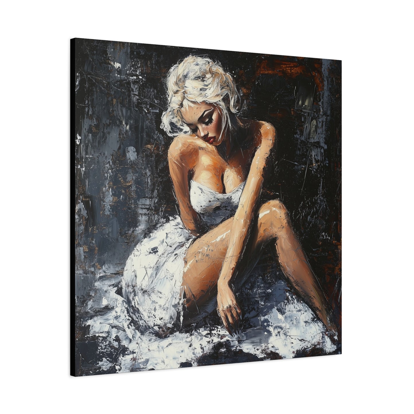 Gallery Wrapped Canvas, Guilt and Grit Adult Art Canvas, Erotic Pinup Art Canvas – Matisse
