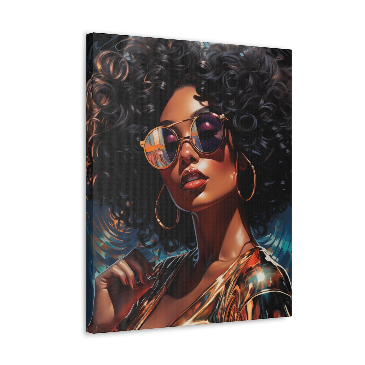 Gallery Wrapped Canvas, Retro Urban Queen, Femme Doll Art Canvas – Kesha