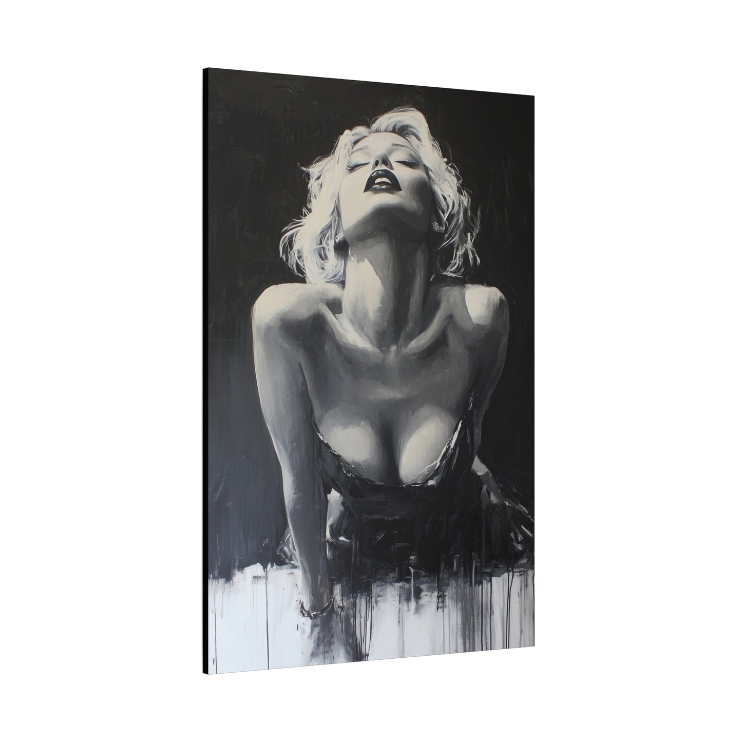 Gallery Wrapped Canvas, Guilt and Grit Adult Art Canvas, Erotic Pinup Art Canvas – Lucia
