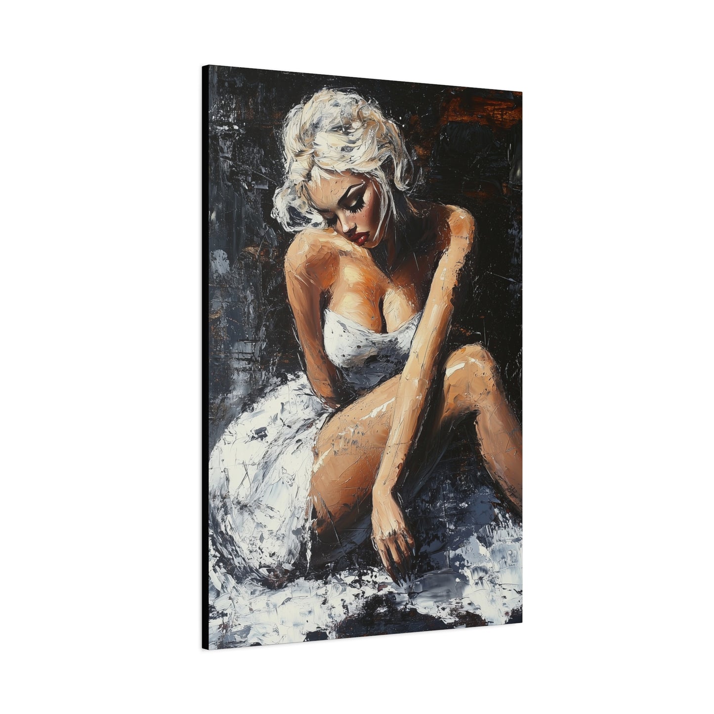 Gallery Wrapped Canvas, Guilt and Grit Adult Art Canvas, Erotic Pinup Art Canvas – Matisse