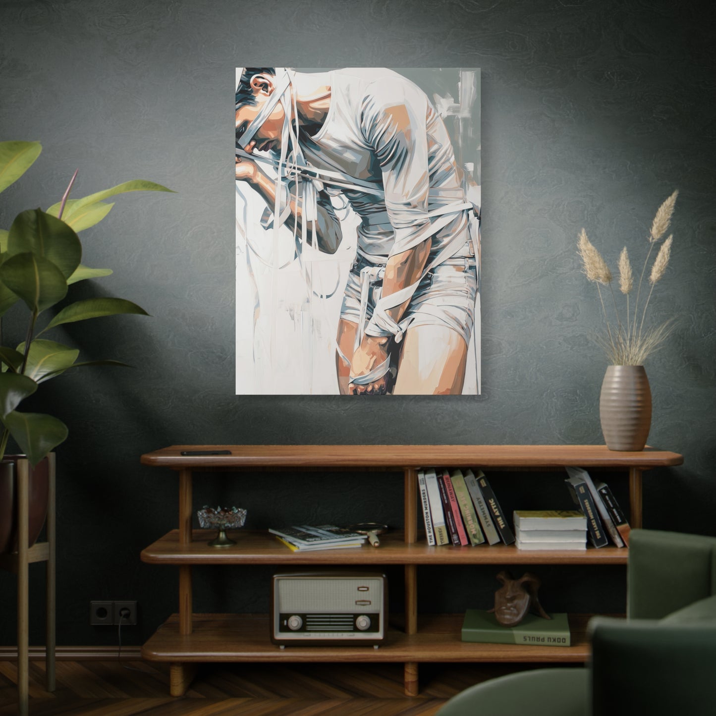 Gallery Wrapped Canvas, Ropes and Reverence Art Canvas, Erotic Shibari Art Canvas – Armand