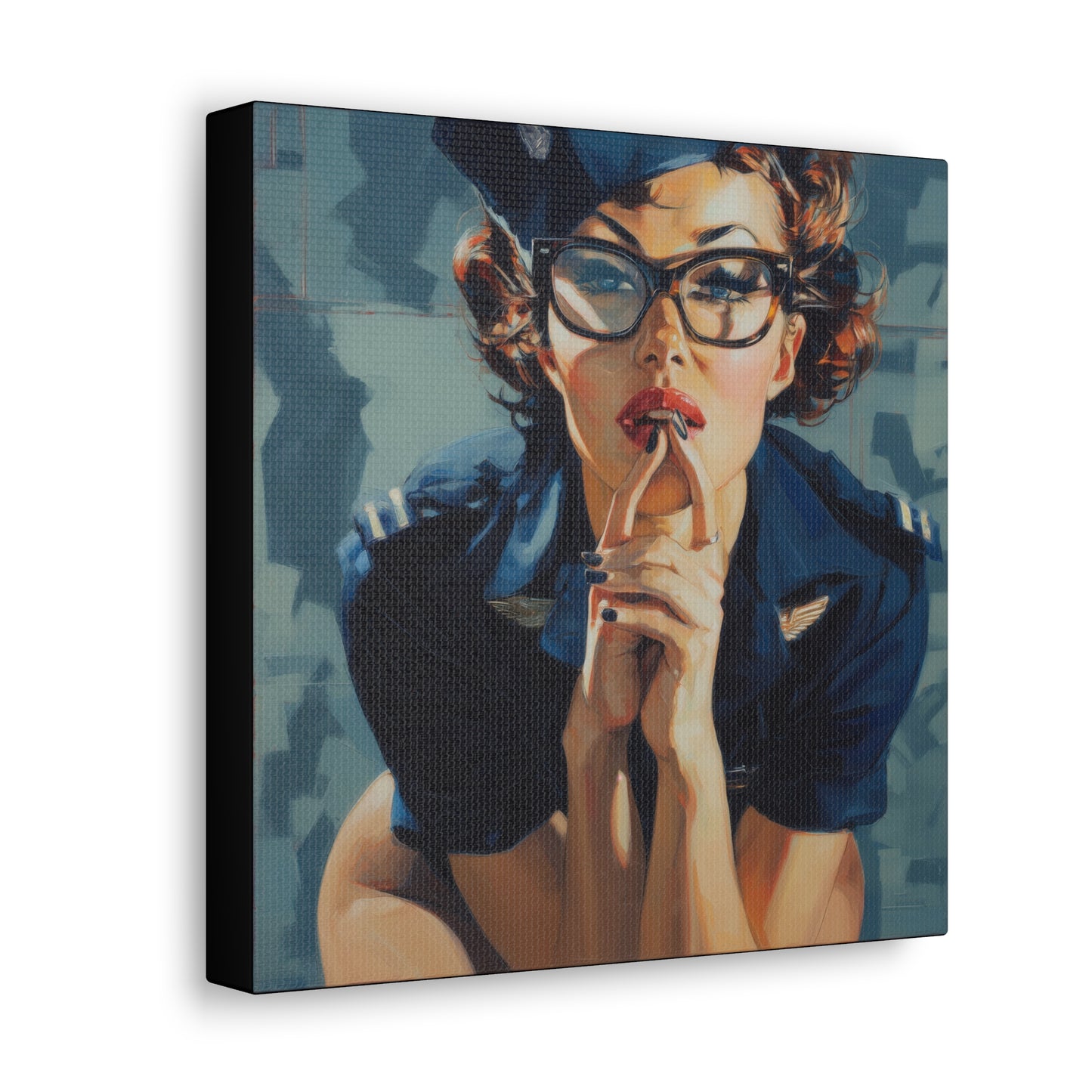 Gallery Wrapped Canvas, Liberty and Lace Art Canvas, Erotic Art Canvas – Peggy Sue