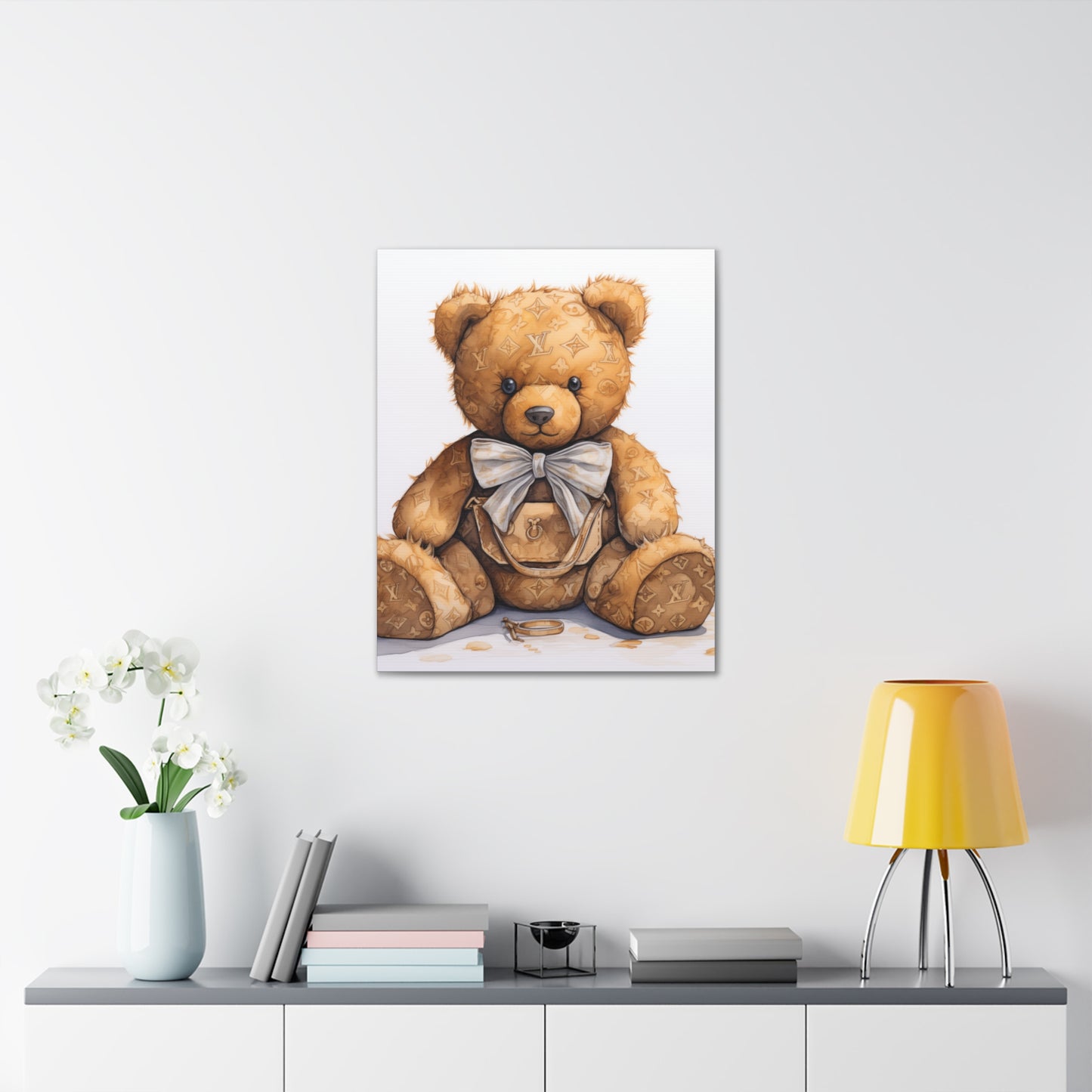 Canvas Gallery Wrap - LV Bear Wall Art - Ring