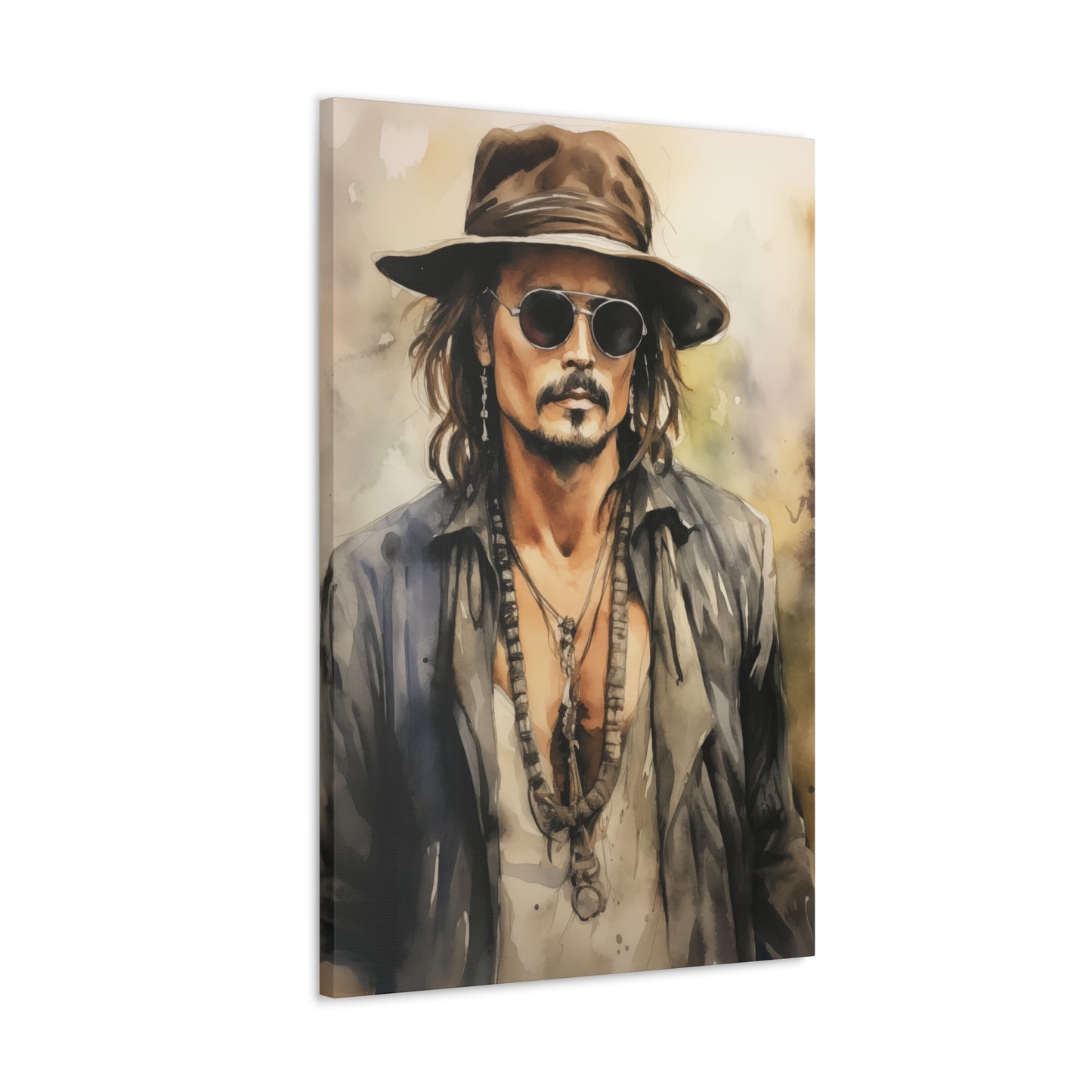 Gallery Wrapped Canvas, Celebrity Inspired, Pop Art Canvas – Johnny