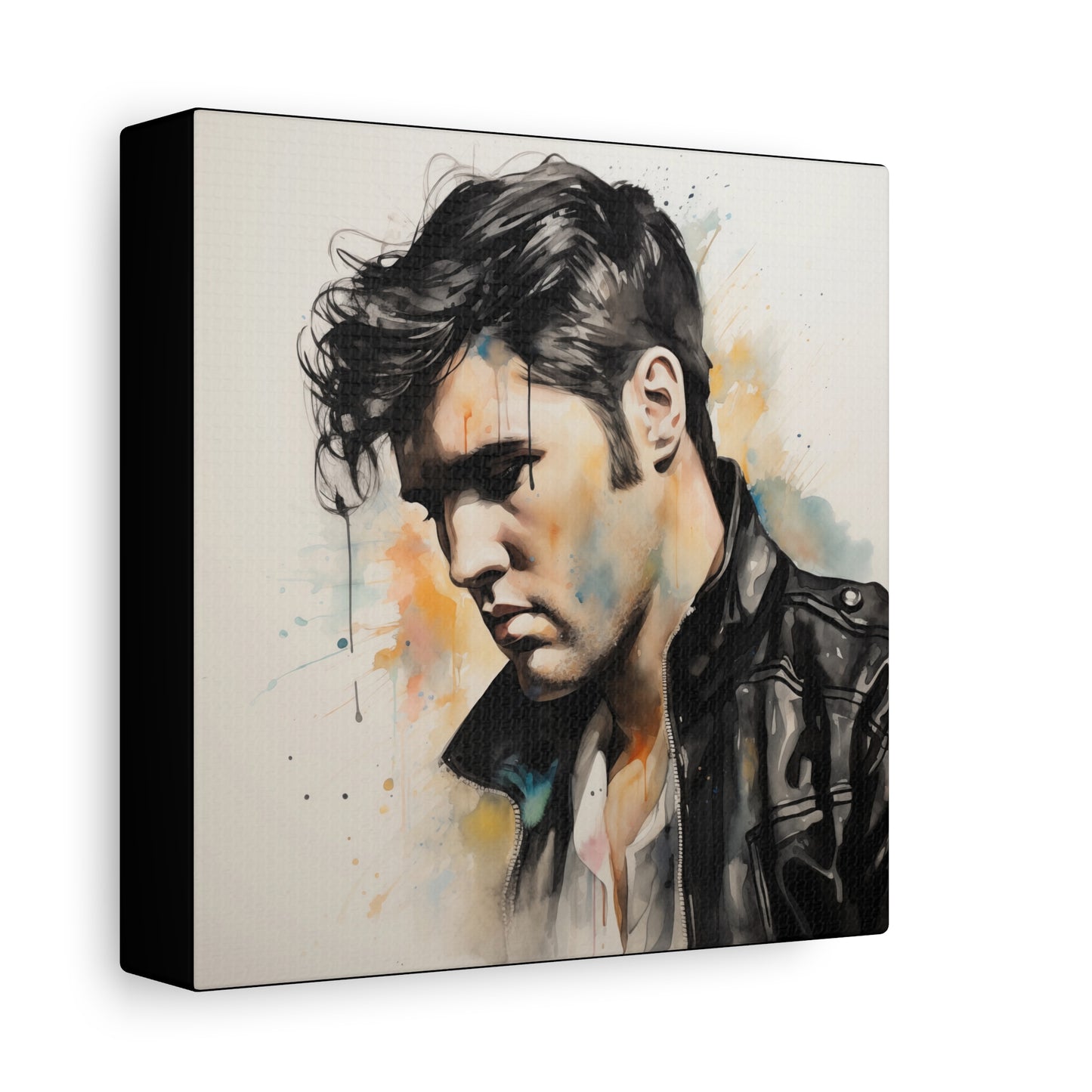 Gallery Wrapped Canvas, Celebrity Inspired, Pop Art Canvas – Elvis Also
