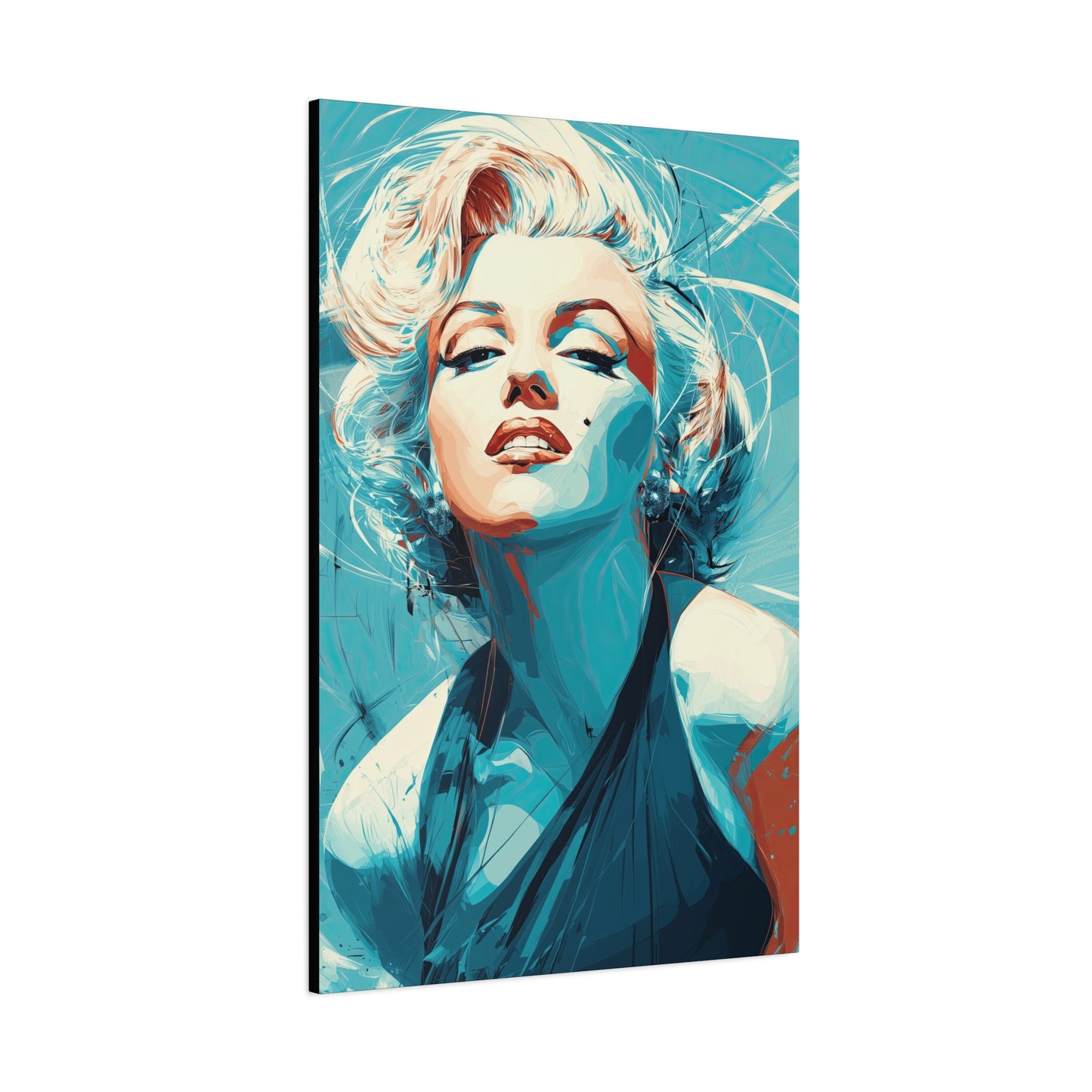 Gallery Wrapped Canvas, The Diva Project Art Canvas, Pinup Art Canvas – Marilyn Monroe - SEVEN