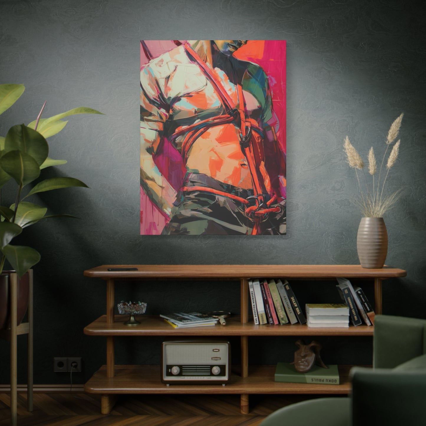 Gallery Wrapped Canvas, Ropes and Reverence Art Canvas, Erotic Shibari Art Canvas – Soren