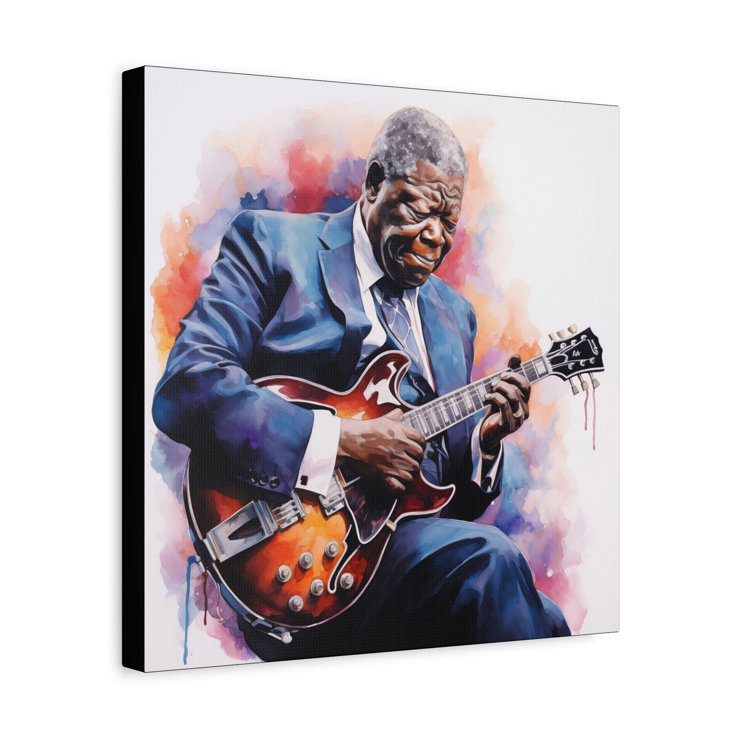 Gallery Wrapped Canvas, Celebrity Inspired, Pop Art Canvas – The King Also