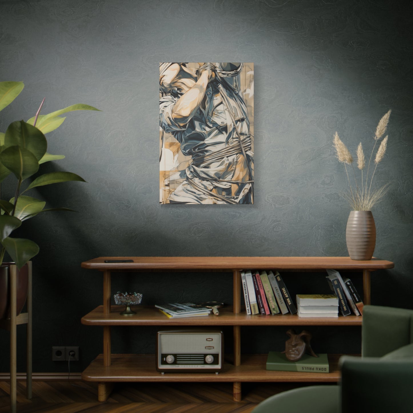 Gallery Wrapped Canvas, Ropes and Reverence Art Canvas, Erotic Shibari Art Canvas – Kai