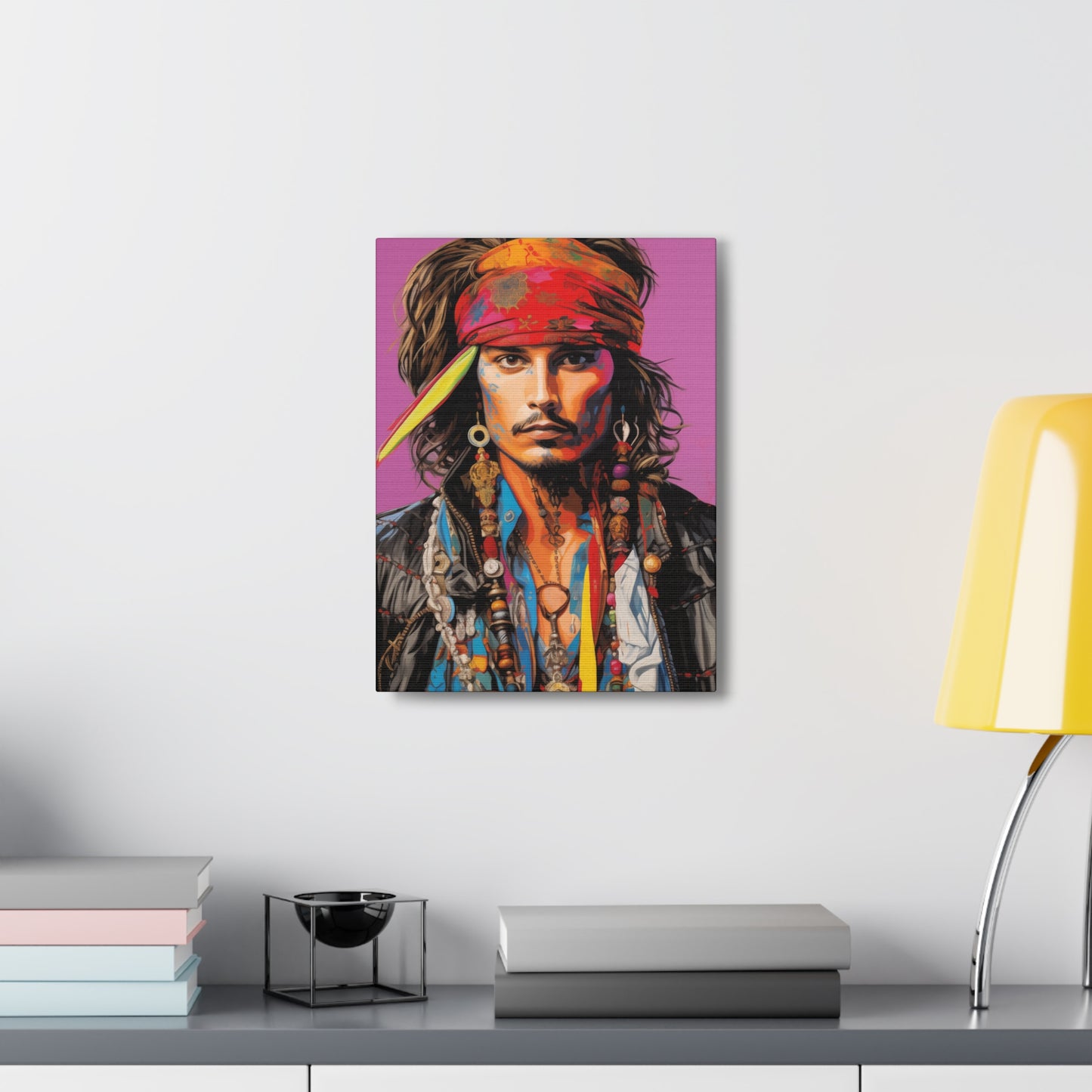 Gallery Wrapped Canvas, Celebrity Inspired, Pop Art Canvas – Johnny Also