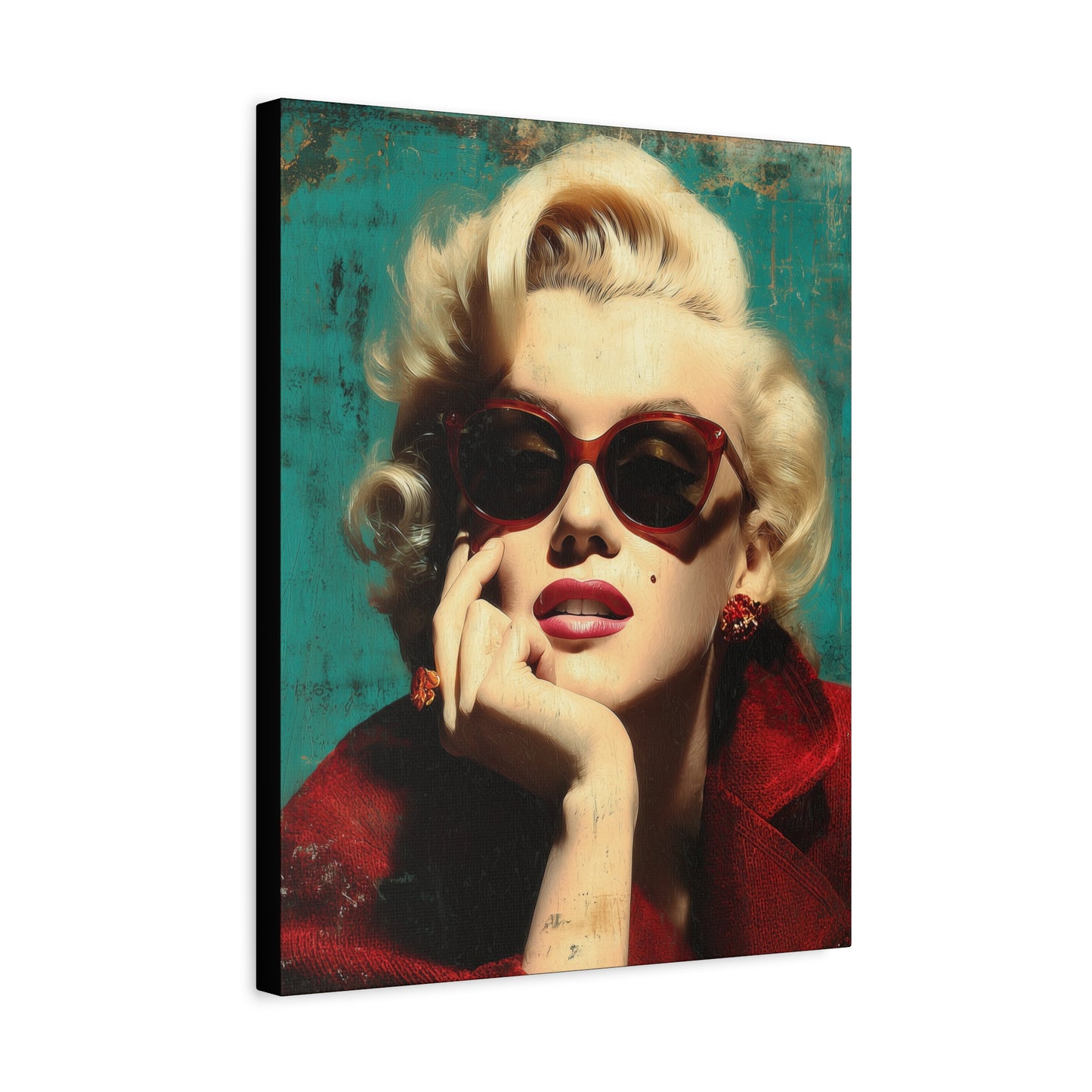 Gallery Wrapped Canvas, The Diva Project Art Canvas, Pinup Art Canvas – Marilyn Monroe - NINE