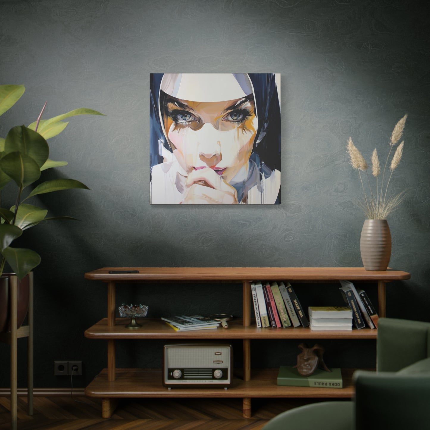 Gallery Wrapped Canvas, Habits and Heresy Art Canvas, Naughty Nuns Art Canvas – Sister Amara
