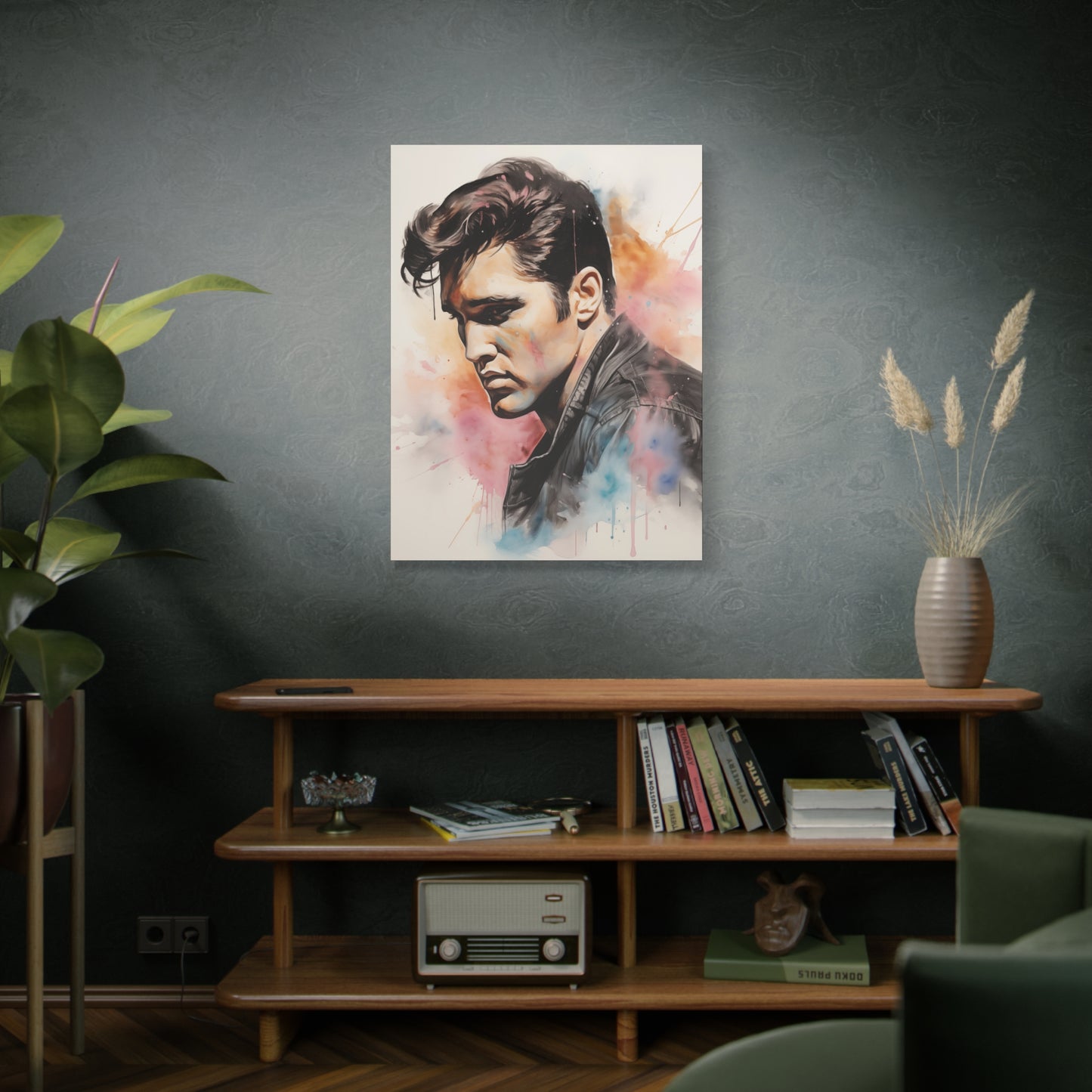 Gallery Wrapped Canvas, Celebrity Inspired, Pop Art Canvas – Elvis