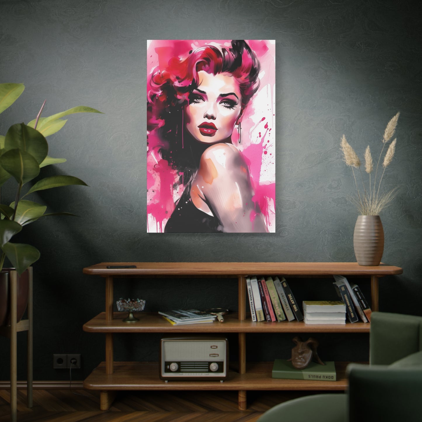 Gallery Wrapped Canvas, Tattooed Beauty, Femme Doll Pop Art Canvas – Thalia
