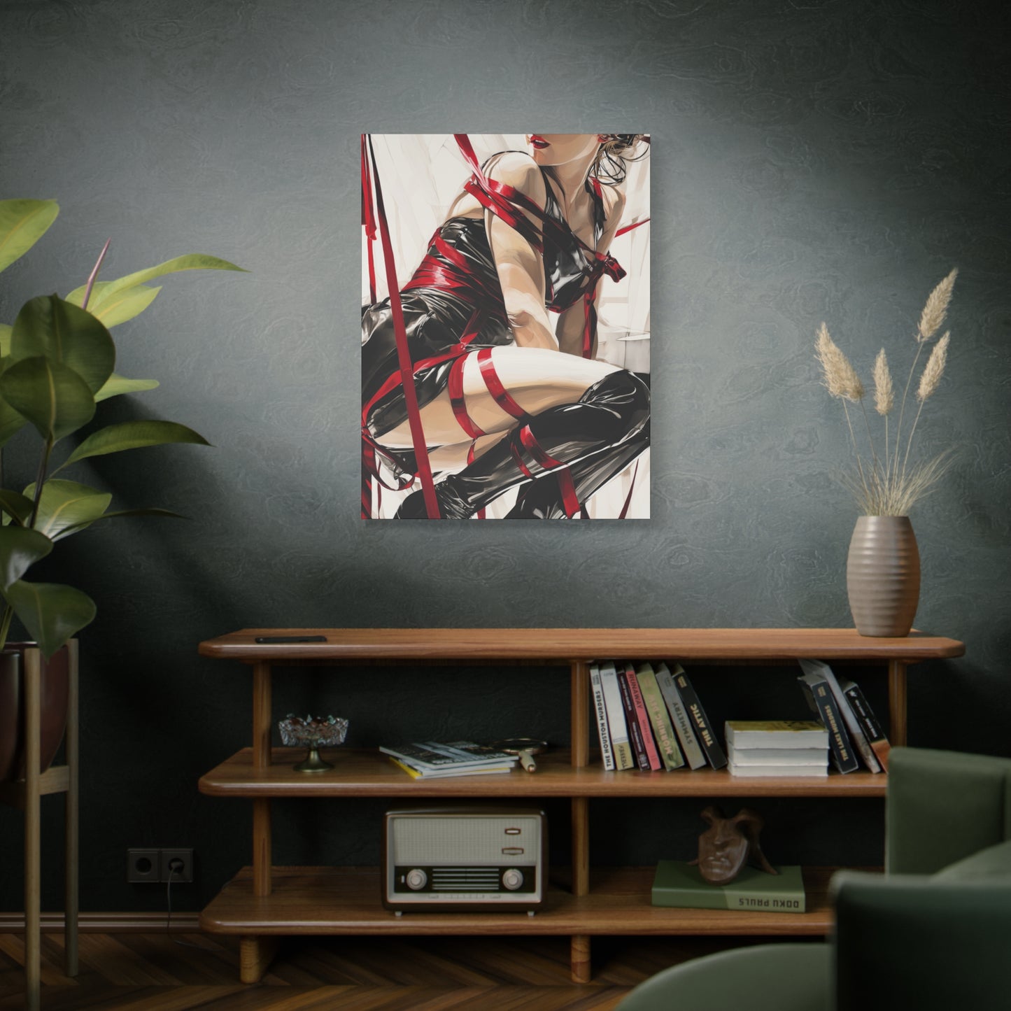 Gallery Wrapped Canvas, Ropes and Reverence Art Canvas, Erotic Shibari Art Canvas – Monica