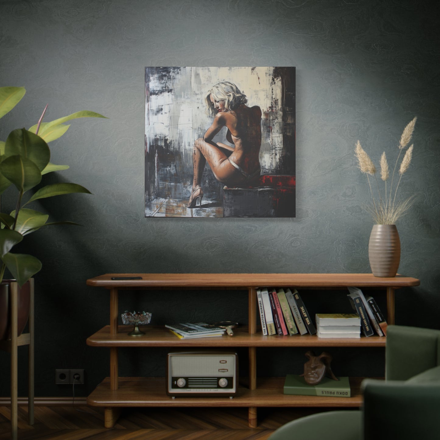 Gallery Wrapped Canvas, Guilt and Grit Adult Art Canvas, Erotic Pinup Art Canvas – Verona
